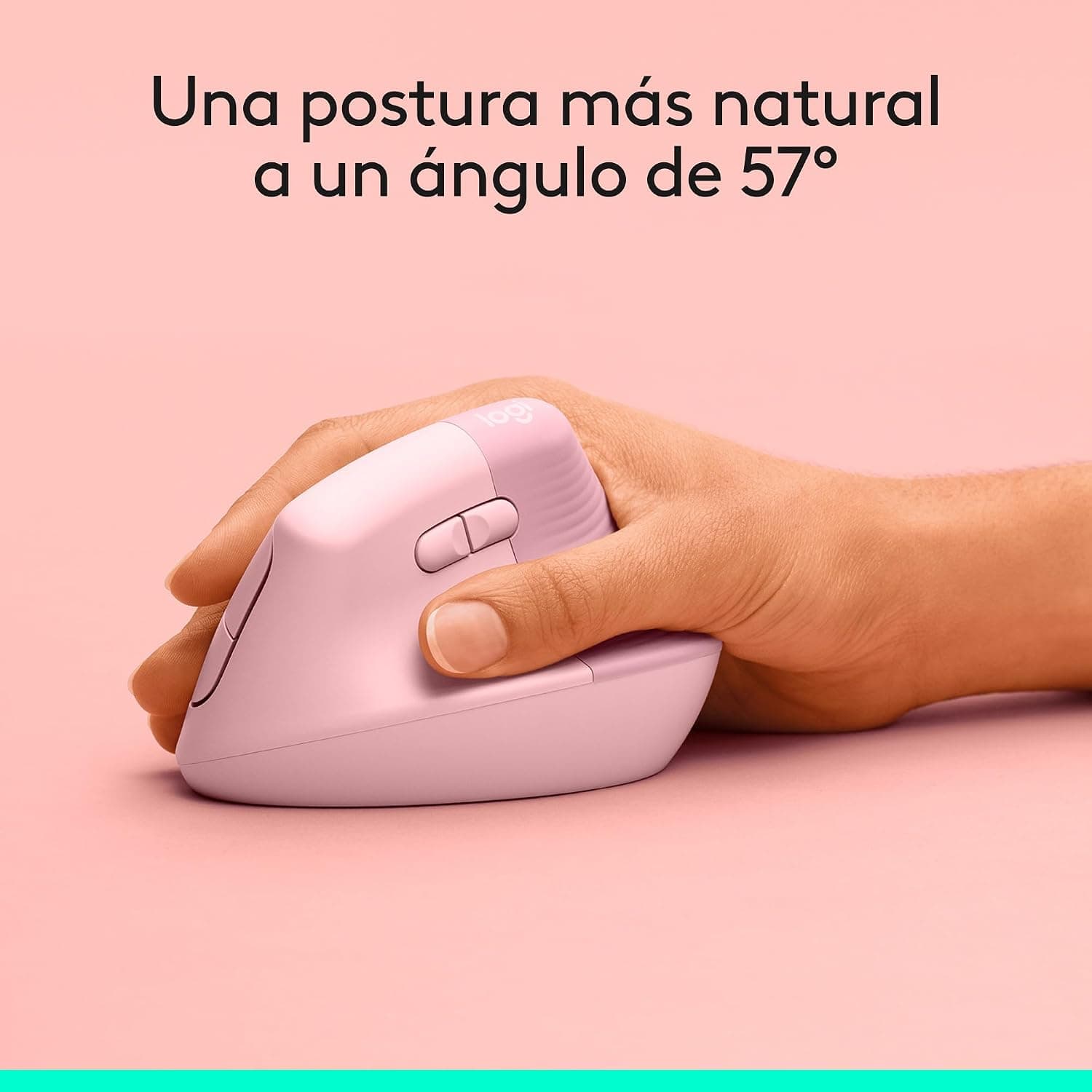 ماوس ارگونومیک عمودی Logitech بیسیم مدل Lift صورتی ماوس ارگونومیک عمودی Logitech بیسیم مدل Lift صورتی