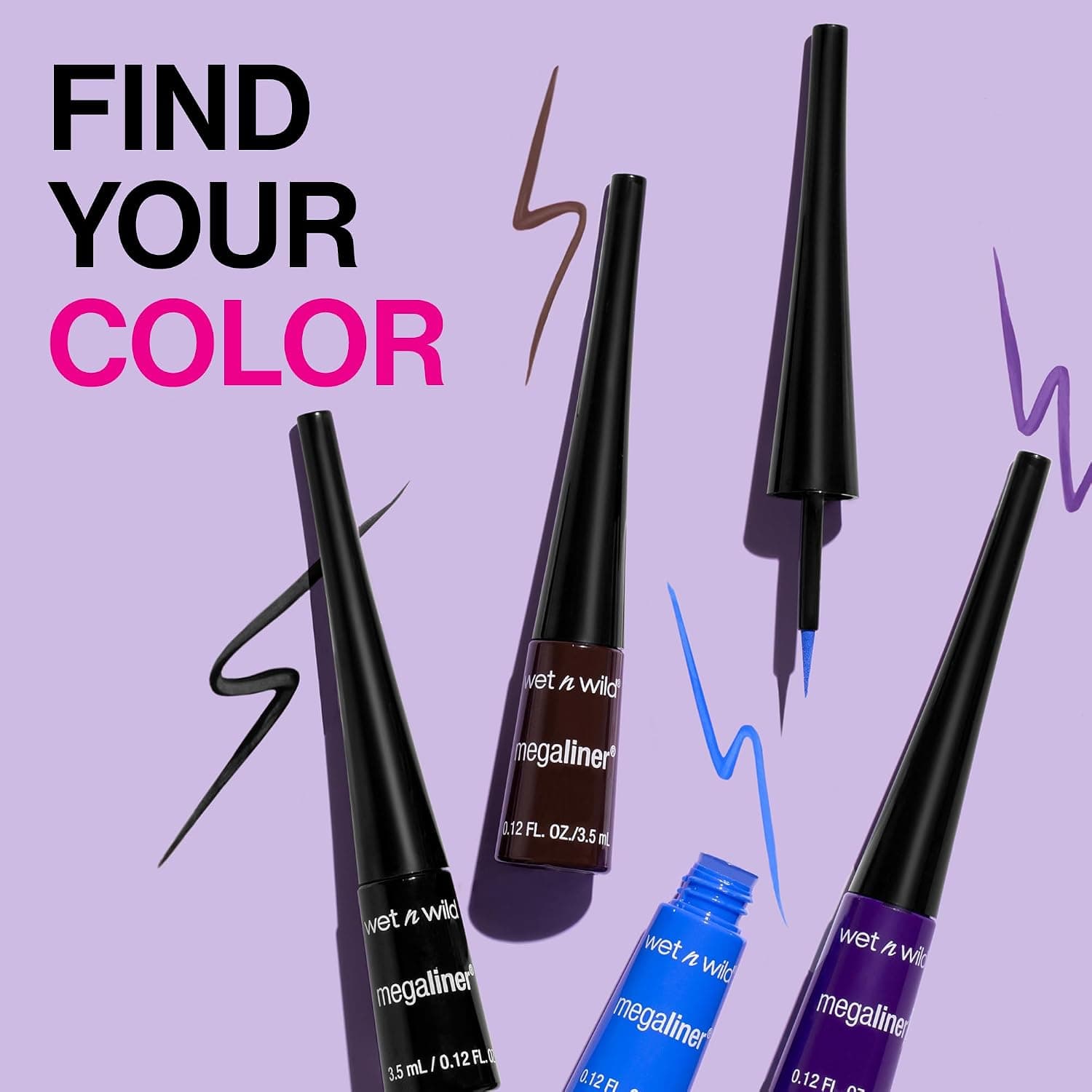 خط چشم مایع Wet n Wild MegaLiner مشکی خط چشم مایع Wet n Wild MegaLiner مشکی