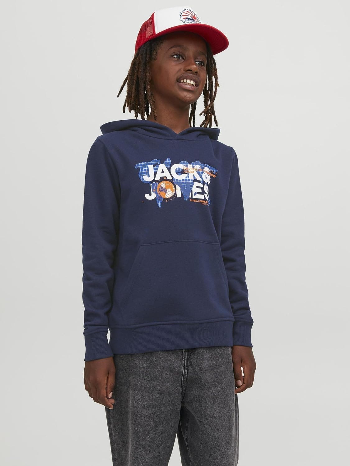 سوئیشرت پسرانه JACK & JONES کلاهدار چاپدار مدل 5003072188 سوئیشرت پسرانه JACK & JONES کلاهدار چاپدار مدل 5003072188