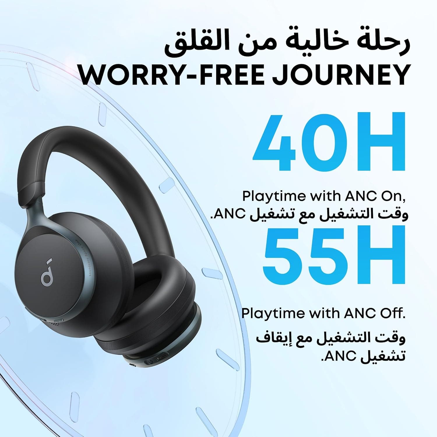 هدفون روی گوش Soundcore Anker مدل Space One با حذف نویز فعال ANC هدفون روی گوش Soundcore Anker مدل Space One با حذف نویز فعال ANC