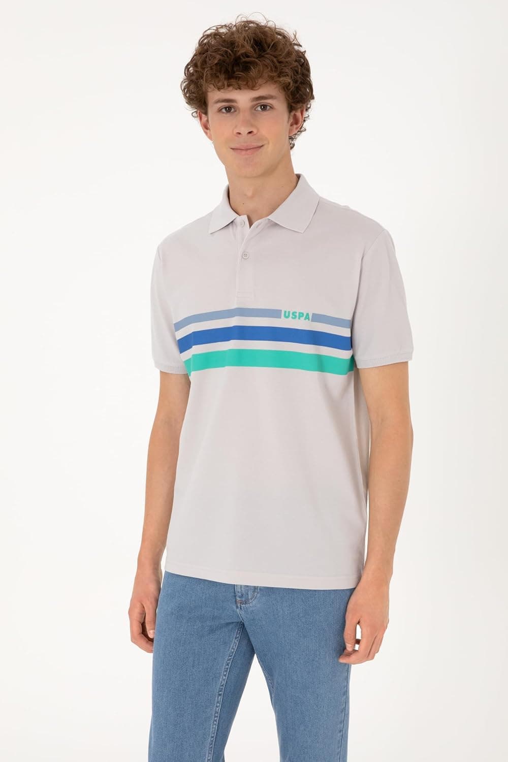 تیشرت مردانه U.S. POLO ASSN. خاکستری روشن مدل 50306811-VR001 تیشرت مردانه U.S. POLO ASSN. خاکستری روشن مدل 50306811-VR001