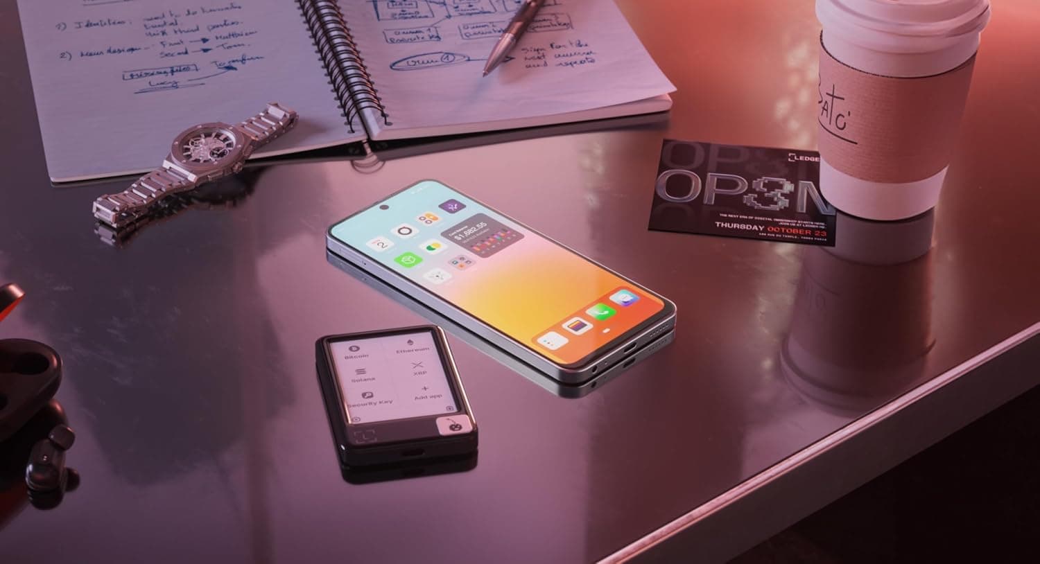 کیف پول ارز دیجیتال Ledger مدل Nano Gen5 با صفحه لمسی مشکی کیف پول ارز دیجیتال Ledger مدل Nano Gen5 با صفحه لمسی مشکی