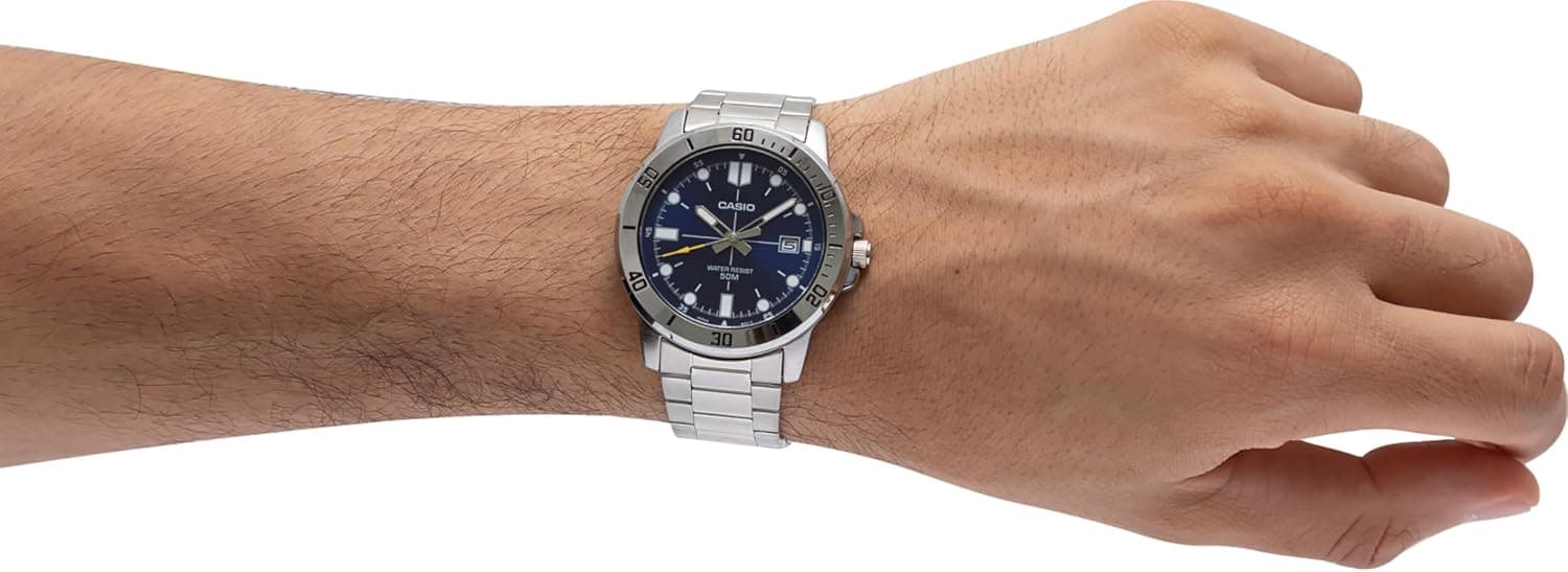 ساعت مچی مردانه Casio آنالوگ خاکستری مدل MTP-VD01D-2EVUDF ساعت مچی مردانه Casio آنالوگ خاکستری مدل MTP-VD01D-2EVUDF