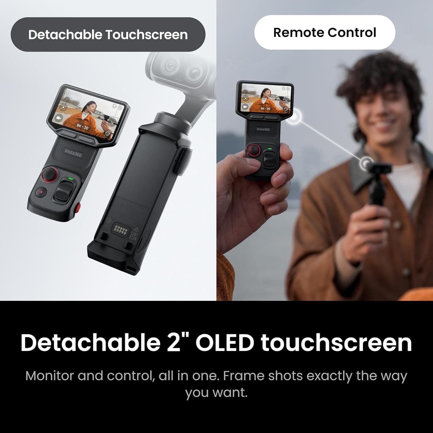 دوربین ولاگینگ دو لنزه 8K Leica Insta360 مدل Luna Ultra مشکی کیهانی دوربین ولاگینگ دو لنزه 8K Leica Insta360 مدل Luna Ultra مشکی کیهانی