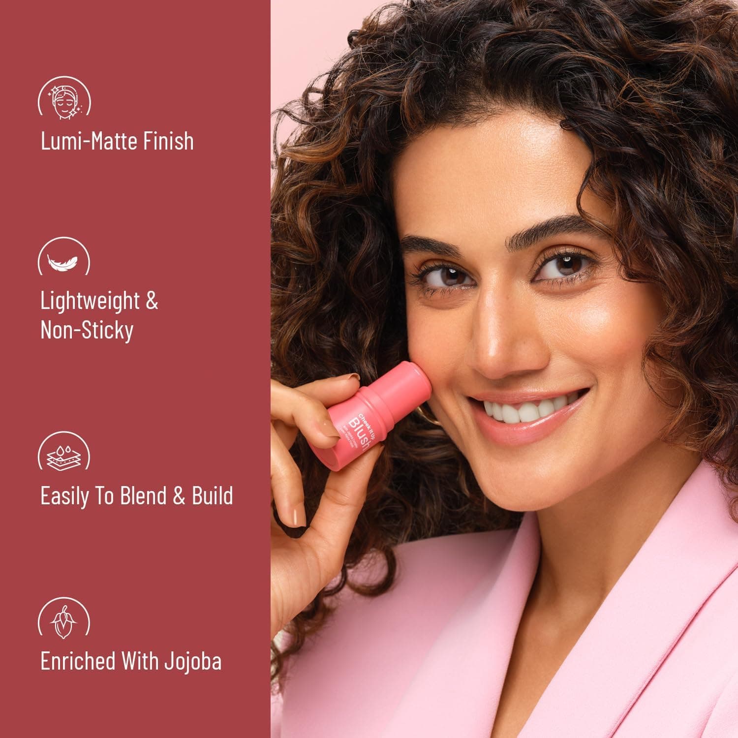 رژگونه SWISS BEAUTY Cheek It Up با روغن جوجوبا، فینیش لومی-مات رنگ Chic Me Up، 8g رژگونه SWISS BEAUTY Cheek It Up با روغن جوجوبا، فینیش لومی-مات رنگ Chic Me Up، 8g