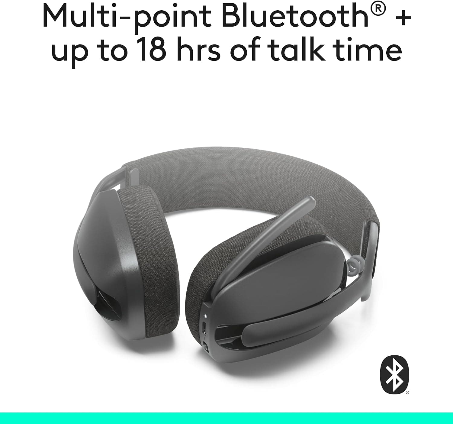 هدفون بیسیم رویگوش Logitech میکروفون حذف نویز مدل Zone Vibe 100 گرافیتی هدفون بیسیم رویگوش Logitech میکروفون حذف نویز مدل Zone Vibe 100 گرافیتی