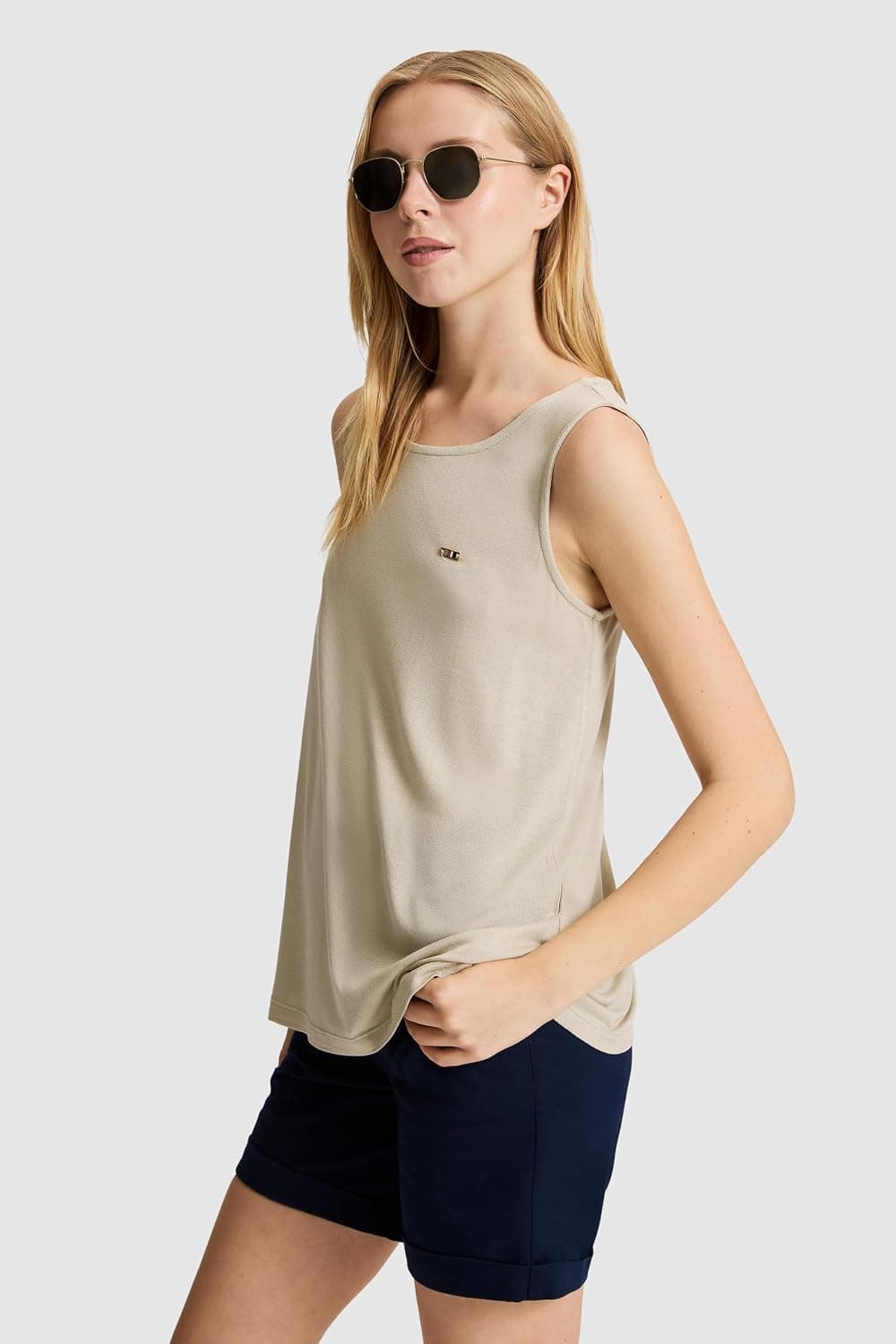 تیشرت زنانه U.S. POLO ASSN یقه گرد Basic خاکی روشن مدل 50323548 VR183 تیشرت زنانه U.S. POLO ASSN یقه گرد Basic خاکی روشن مدل 50323548 VR183