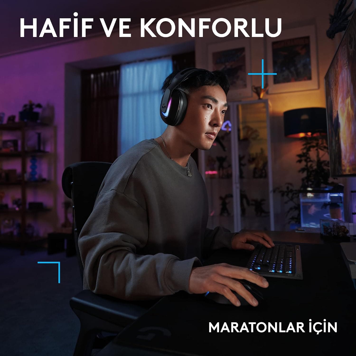 هدست گیمینگ بیسیم Logitech G مدل G522 LIGHTSPEED با نور RGB مشکی هدست گیمینگ بیسیم Logitech G مدل G522 LIGHTSPEED با نور RGB مشکی