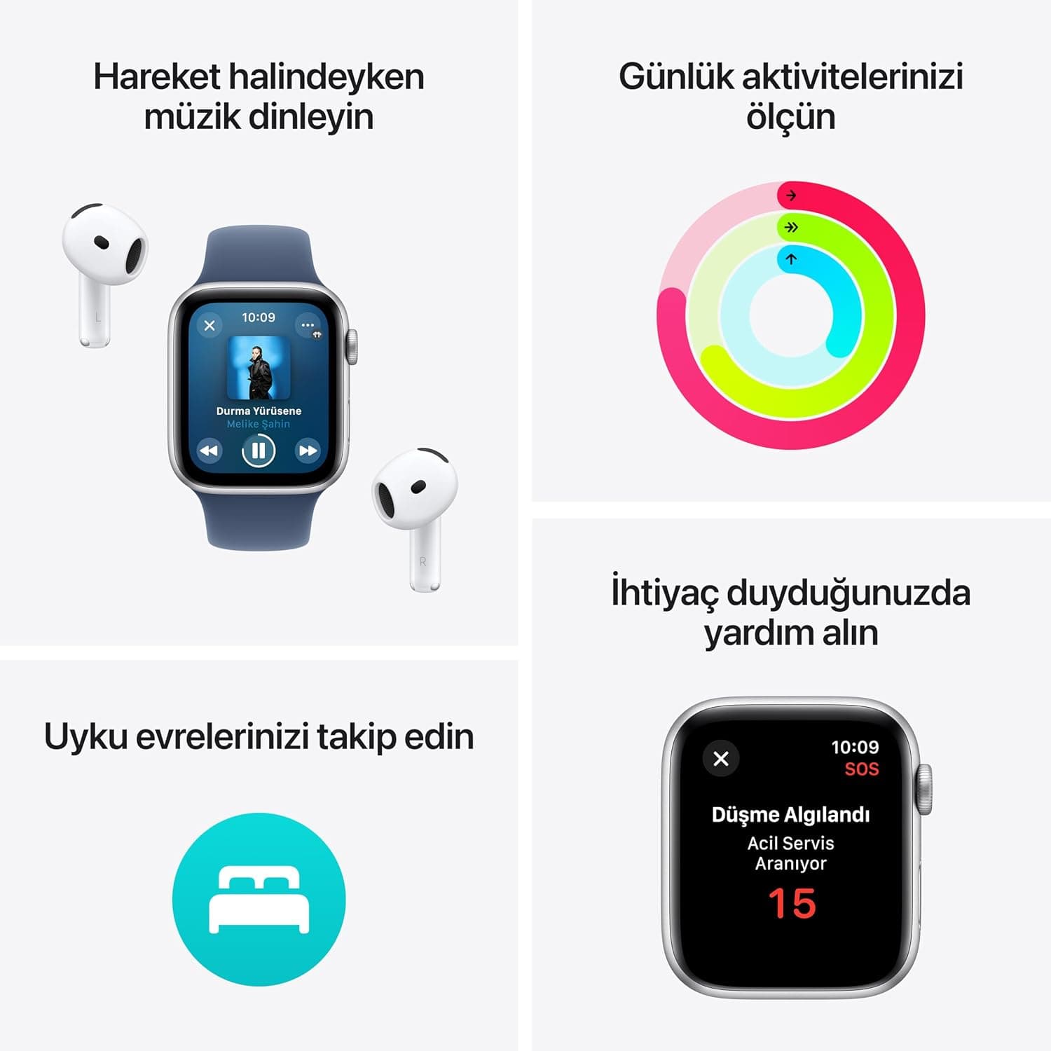 ساعت هوشمند Apple Watch SE GPS + Cellular با بدنه آلومینیومی مشکی نیمهشب 40 mm و بند اسپرت حلقهای بنفش جوهری ساعت هوشمند Apple Watch SE GPS + Cellular با بدنه آلومینیومی مشکی نیمهشب 40 mm و بند اسپرت حلقهای بنفش جوهری