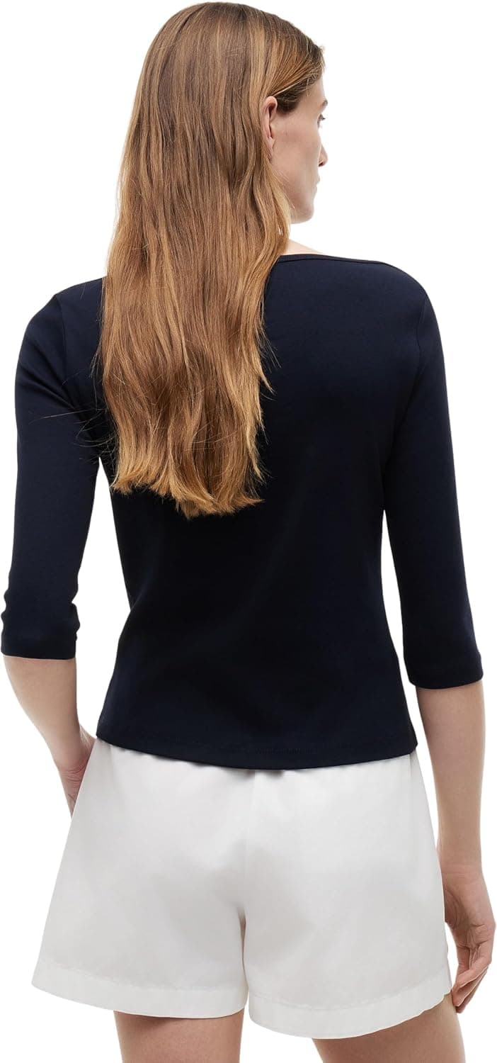 پیراهن زنانه Tommy Hilfiger یقه قایقی آستین سهربع فیت باریک مدل CODY پیراهن زنانه Tommy Hilfiger یقه قایقی آستین سهربع فیت باریک مدل CODY