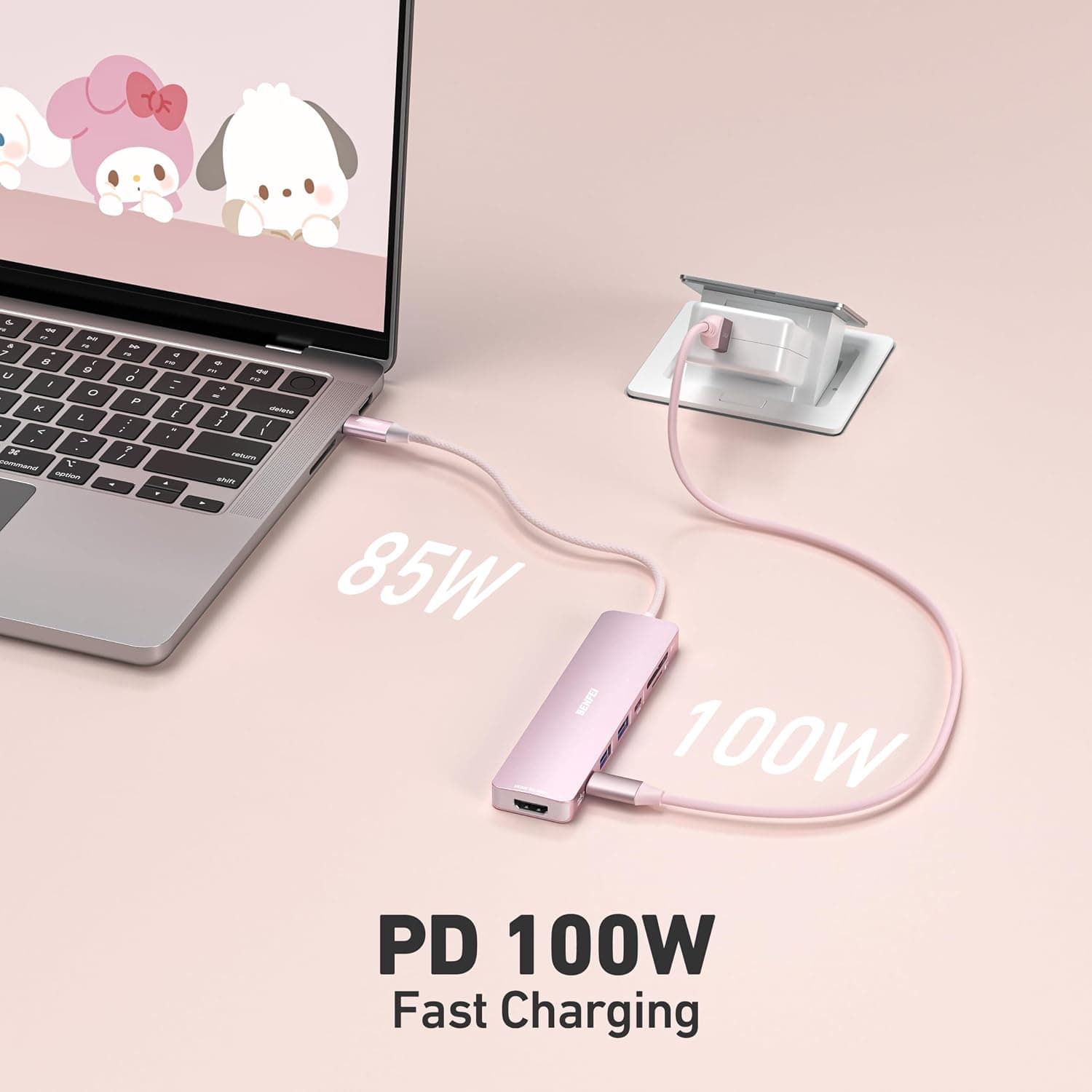 هاب USB-C BENFEI 7-in-1 با HDMI 4K@60Hz، شارژ 100 وات و کارتخوان SD/TF هاب USB-C BENFEI 7-in-1 با HDMI 4K@60Hz، شارژ 100 وات و کارتخوان SD/TF