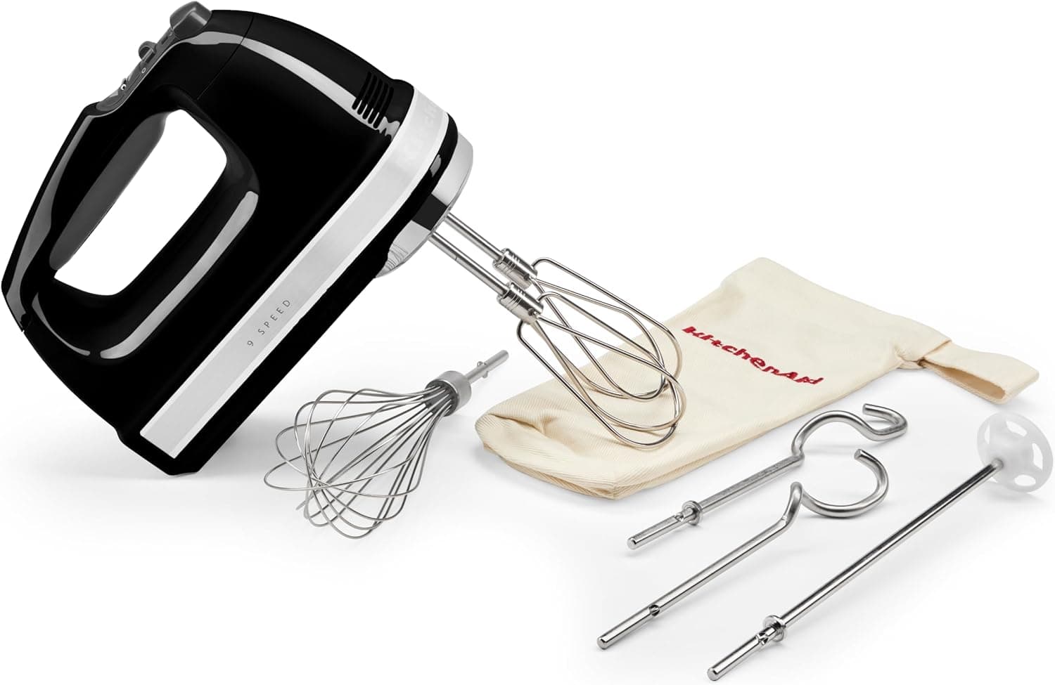 همزن دستی 9 سرعته KitchenAid مشکی اونیکس مدل 5KHM9212 همزن دستی 9 سرعته KitchenAid مشکی اونیکس مدل 5KHM9212