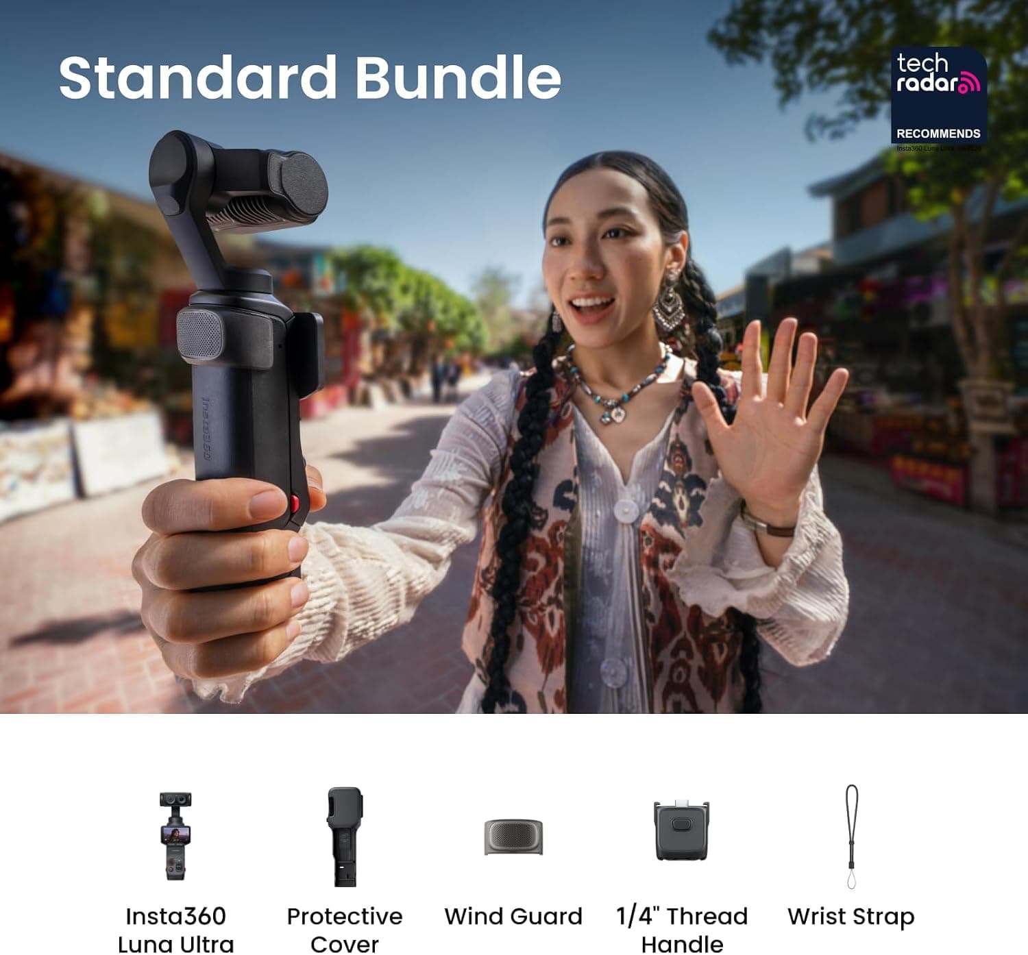 دوربین ولاگینگ دو لنزه 8K Leica Insta360 مدل Luna Ultra مشکی کیهانی دوربین ولاگینگ دو لنزه 8K Leica Insta360 مدل Luna Ultra مشکی کیهانی