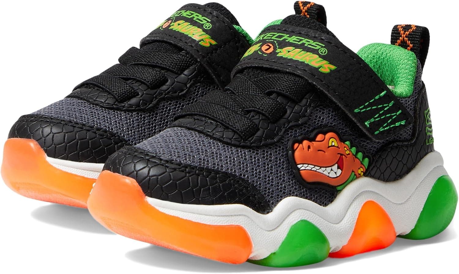 کفش پسرانه Skechers مدل Mighty Glow 2.0 Dino Bolt کفش پسرانه Skechers مدل Mighty Glow 2.0 Dino Bolt