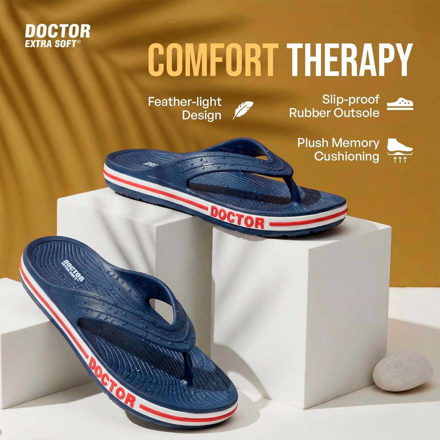 دمپایی پسرانه Doctor Extra Soft با کف نرم آکوپرشر ضدلغزش مدل D-553 دمپایی پسرانه Doctor Extra Soft با کف نرم آکوپرشر ضدلغزش مدل D-553