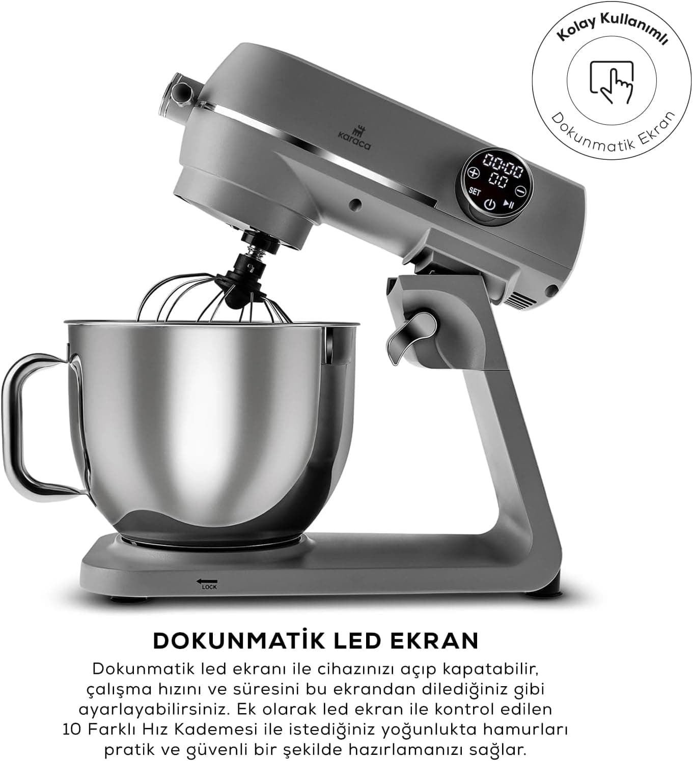 ظرف پخت چندکاره Karaca Multichef Artisan با صفحه نمایش دیجیتال ریختهگری آنتراسیت ظرف پخت چندکاره Karaca Multichef Artisan با صفحه نمایش دیجیتال ریختهگری آنتراسیت