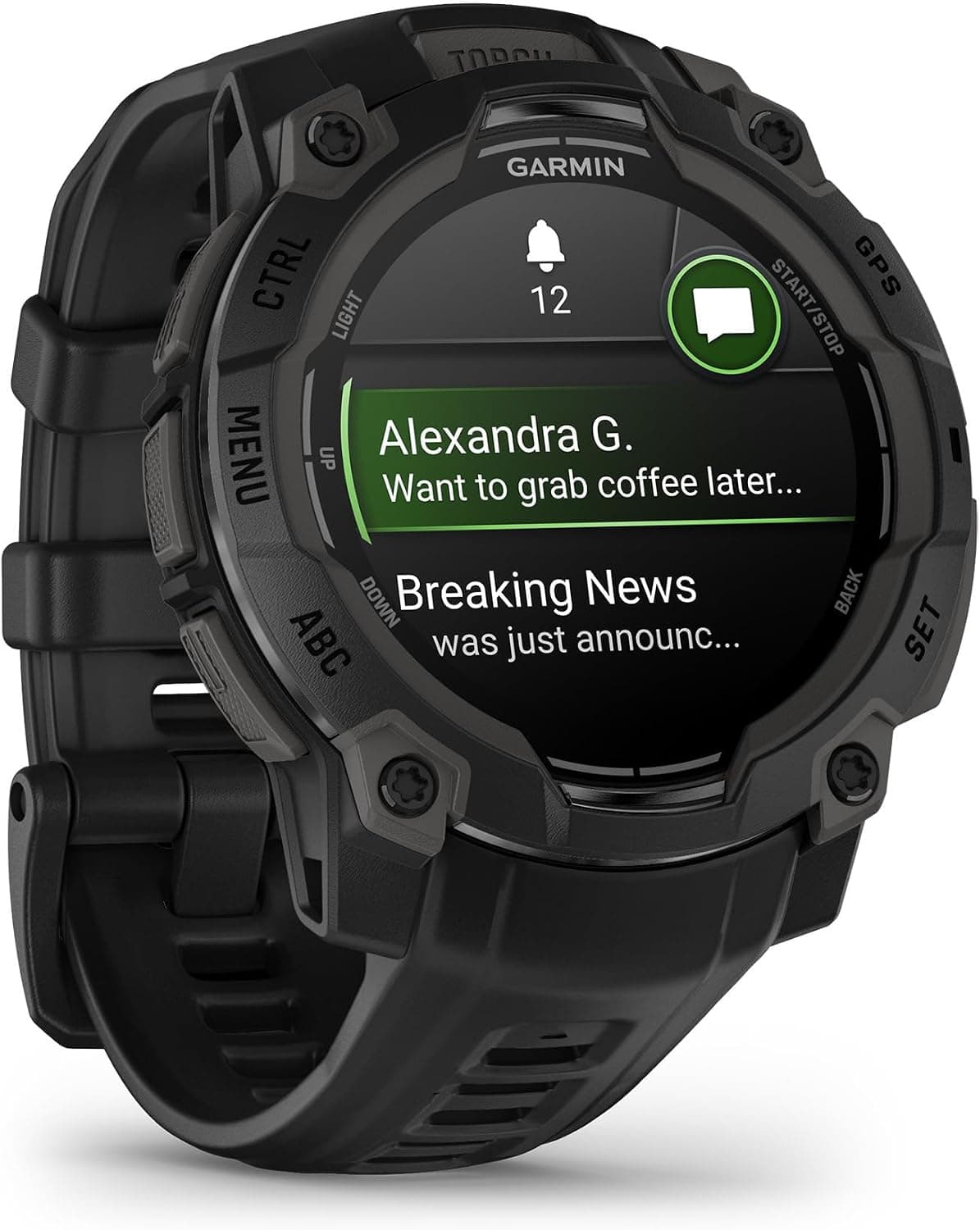 ساعت هوشمند GPS Garmin مشکی مقاوم با نمایشگر AMOLED مدل Instinct 3-45mm ساعت هوشمند GPS Garmin مشکی مقاوم با نمایشگر AMOLED مدل Instinct 3-45mm