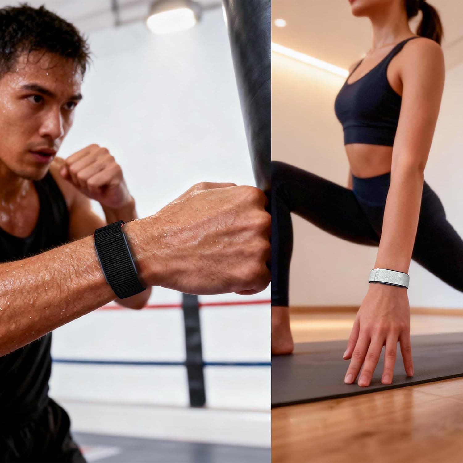 بند ساعت BlikWyt نایلونی ورزشی چسبی سازگار با Amazfit Helio Strap بند ساعت BlikWyt نایلونی ورزشی چسبی سازگار با Amazfit Helio Strap
