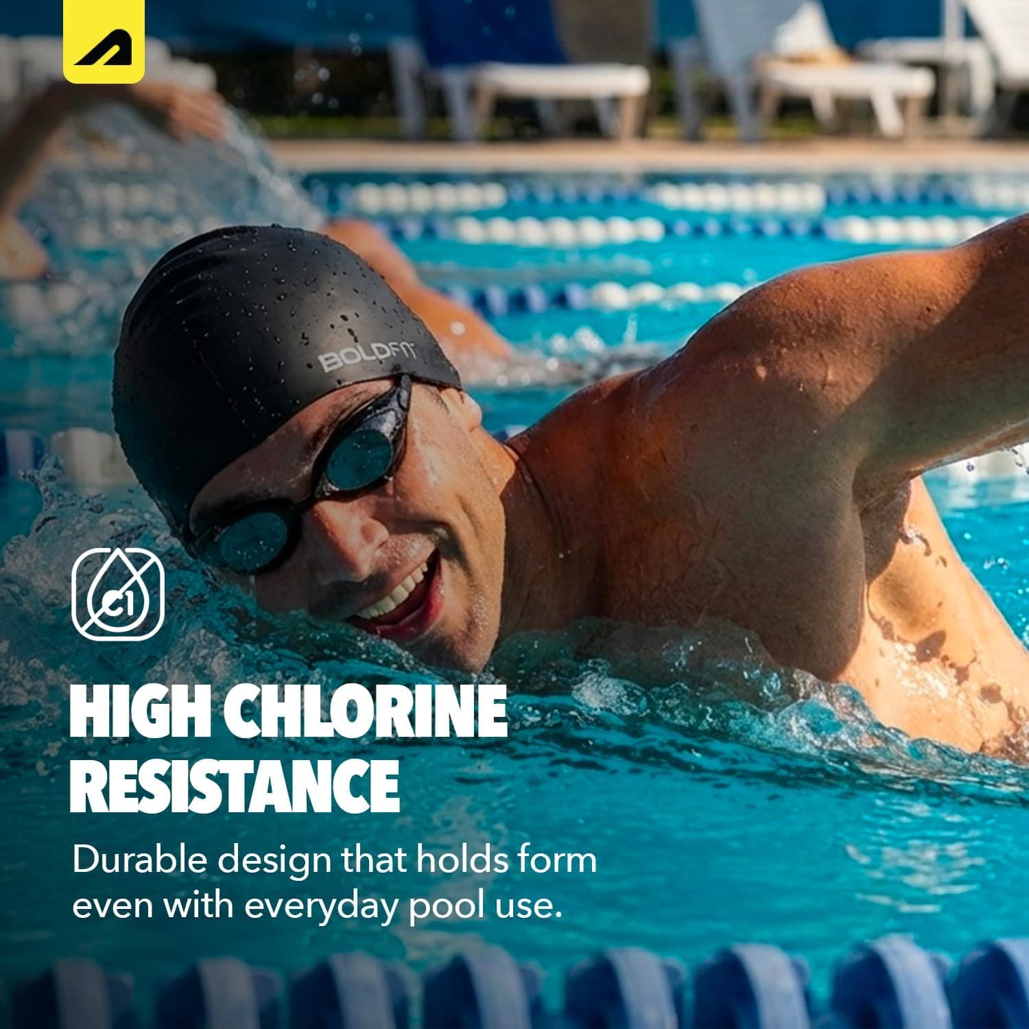 کلاه شنا یونیسکس Boldfit کلاه شنا یونیسکس Boldfit