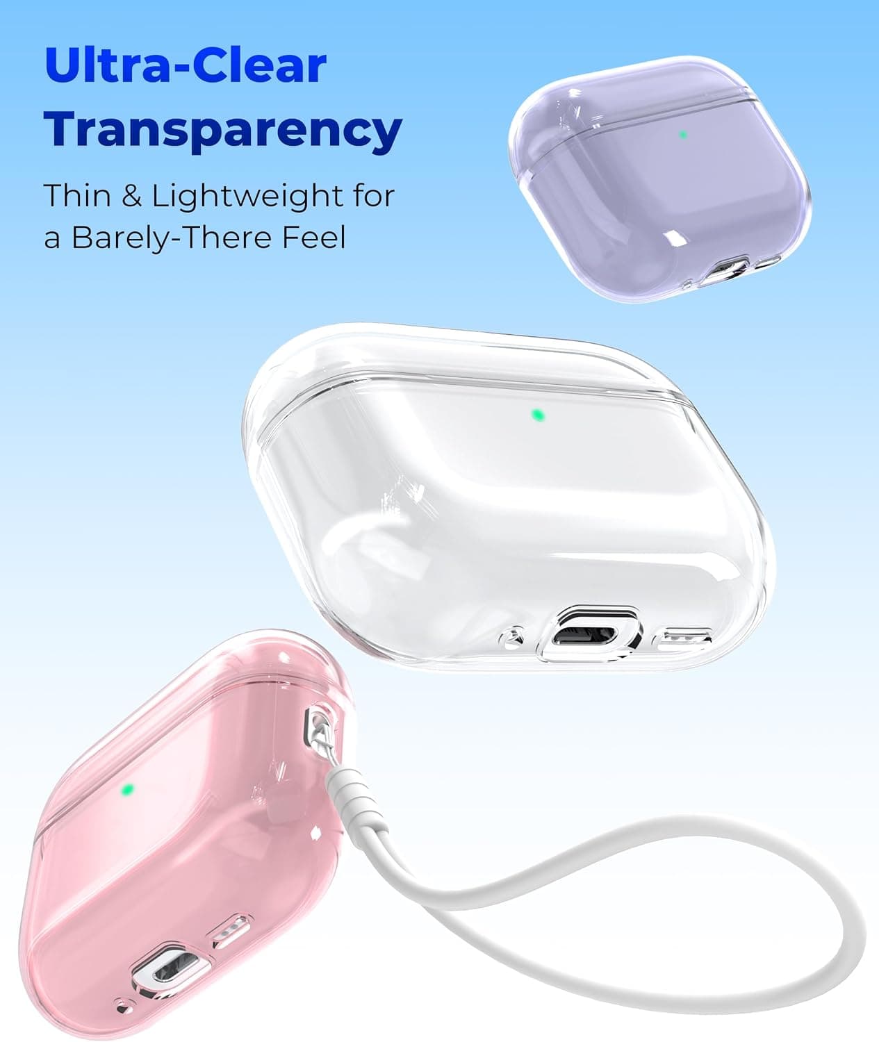 قاب محافظ BAQIEJY شفاف نرم ضدضربه سفید مدل AirPods Pro 3 قاب محافظ BAQIEJY شفاف نرم ضدضربه سفید مدل AirPods Pro 3