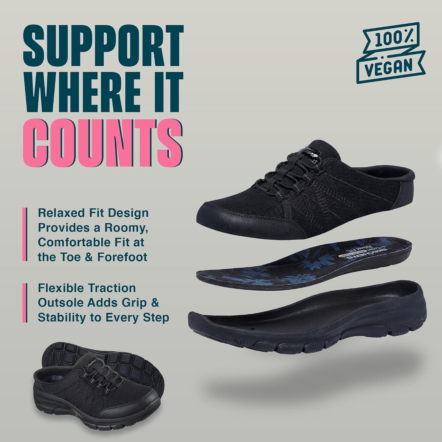 کفش موله زنانه Skechers Easy Going-My Pace کفش موله زنانه Skechers Easy Going-My Pace