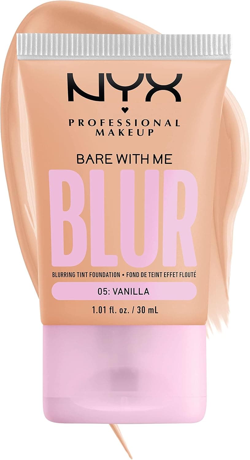کرم پودر NYX Professional Makeup Bare With Me Blur Tint Matte رنگ وانیلی کرم پودر NYX Professional Makeup Bare With Me Blur Tint Matte رنگ وانیلی