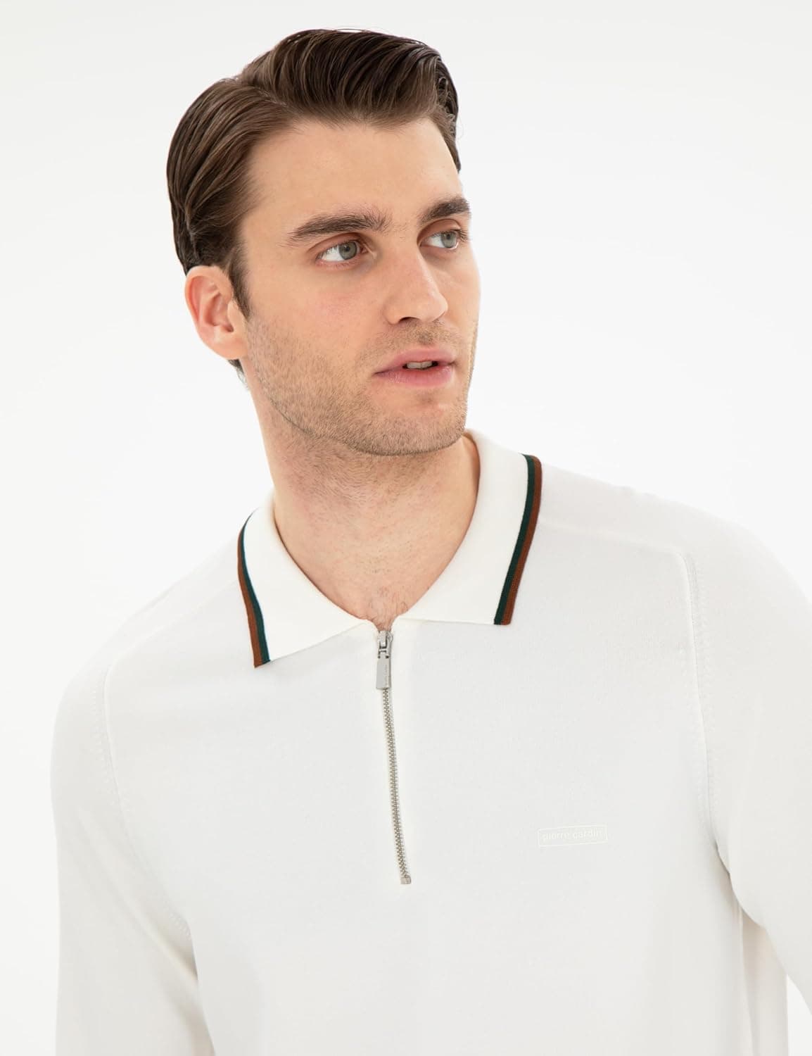 پلیور مردانه Pierre Cardin به رنگ اکرو مدل 50296452-VR019 پلیور مردانه Pierre Cardin به رنگ اکرو مدل 50296452-VR019