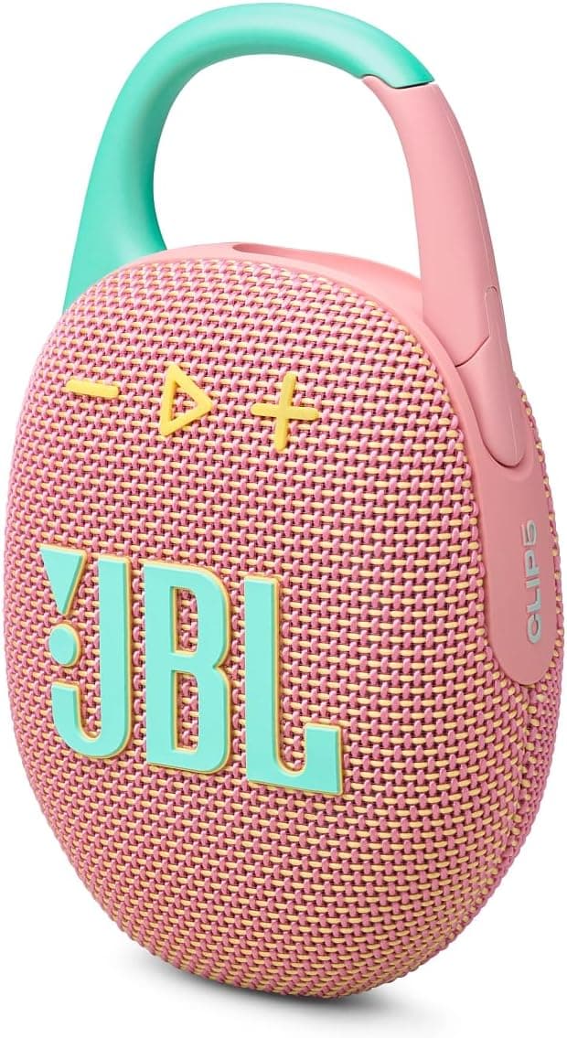 اسپیکر بلوتوثی JBL ضدآب قابل حمل مدل JBLCLIP5PINK صورتی اسپیکر بلوتوثی JBL ضدآب قابل حمل مدل JBLCLIP5PINK صورتی