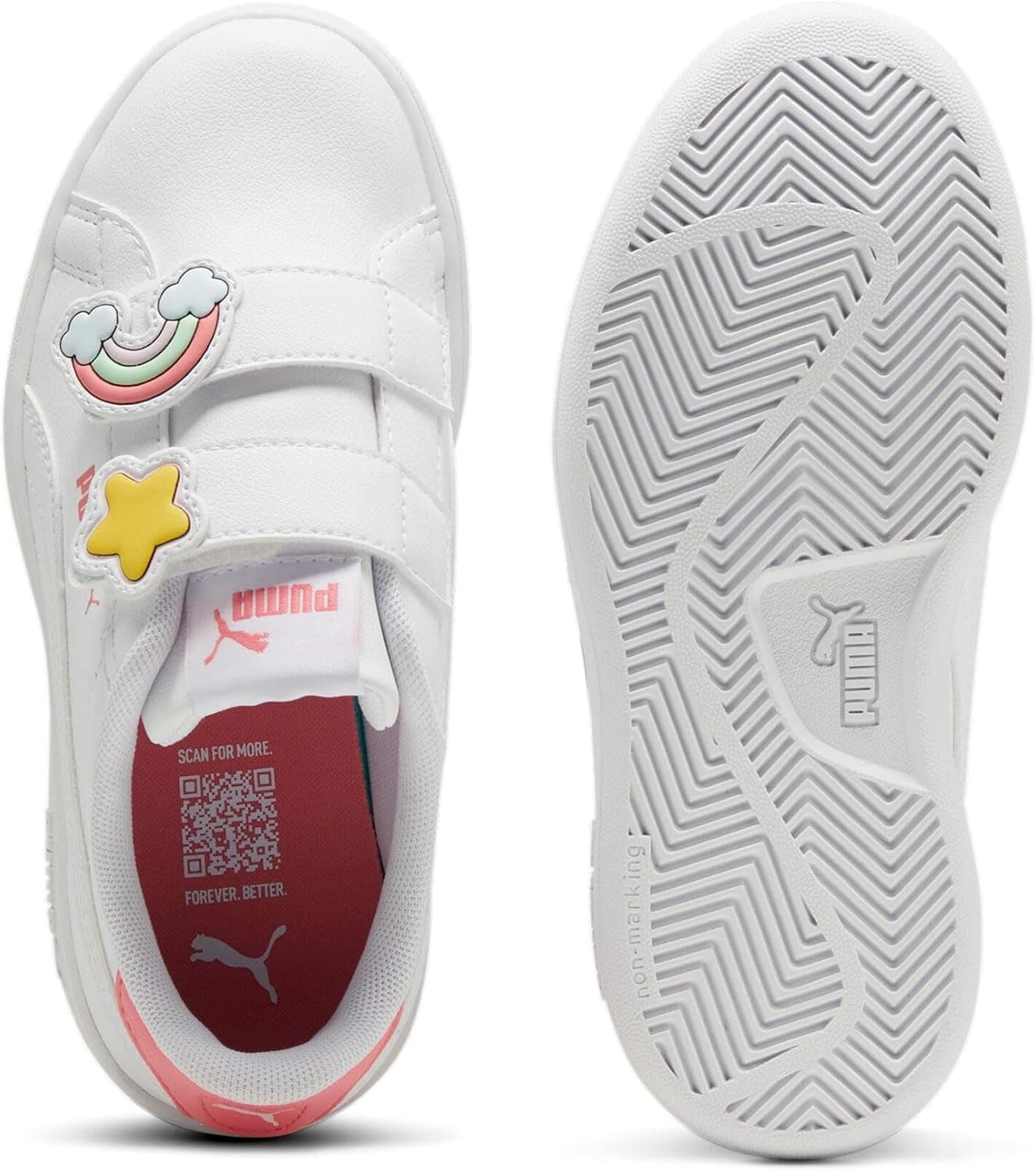 کفش ورزشی دخترانه PUMA مدل Puma Smash 3.0 Badges V PS کفش ورزشی دخترانه PUMA مدل Puma Smash 3.0 Badges V PS