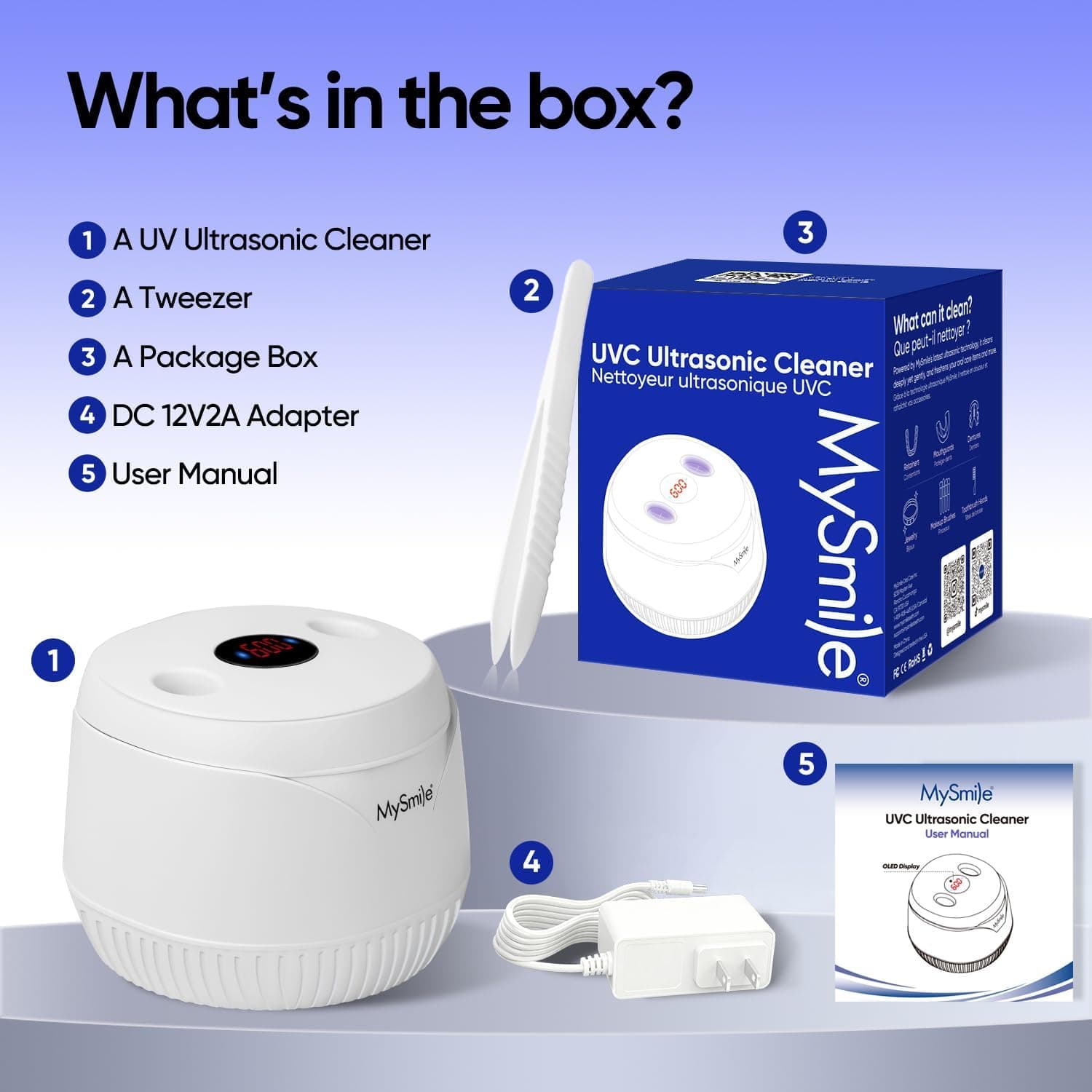 دستگاه شستوشوی ریتینر MySmile اولتراسونیک با نور UV و تایمر دیجیتال مدل MS100 دستگاه شستوشوی ریتینر MySmile اولتراسونیک با نور UV و تایمر دیجیتال مدل MS100