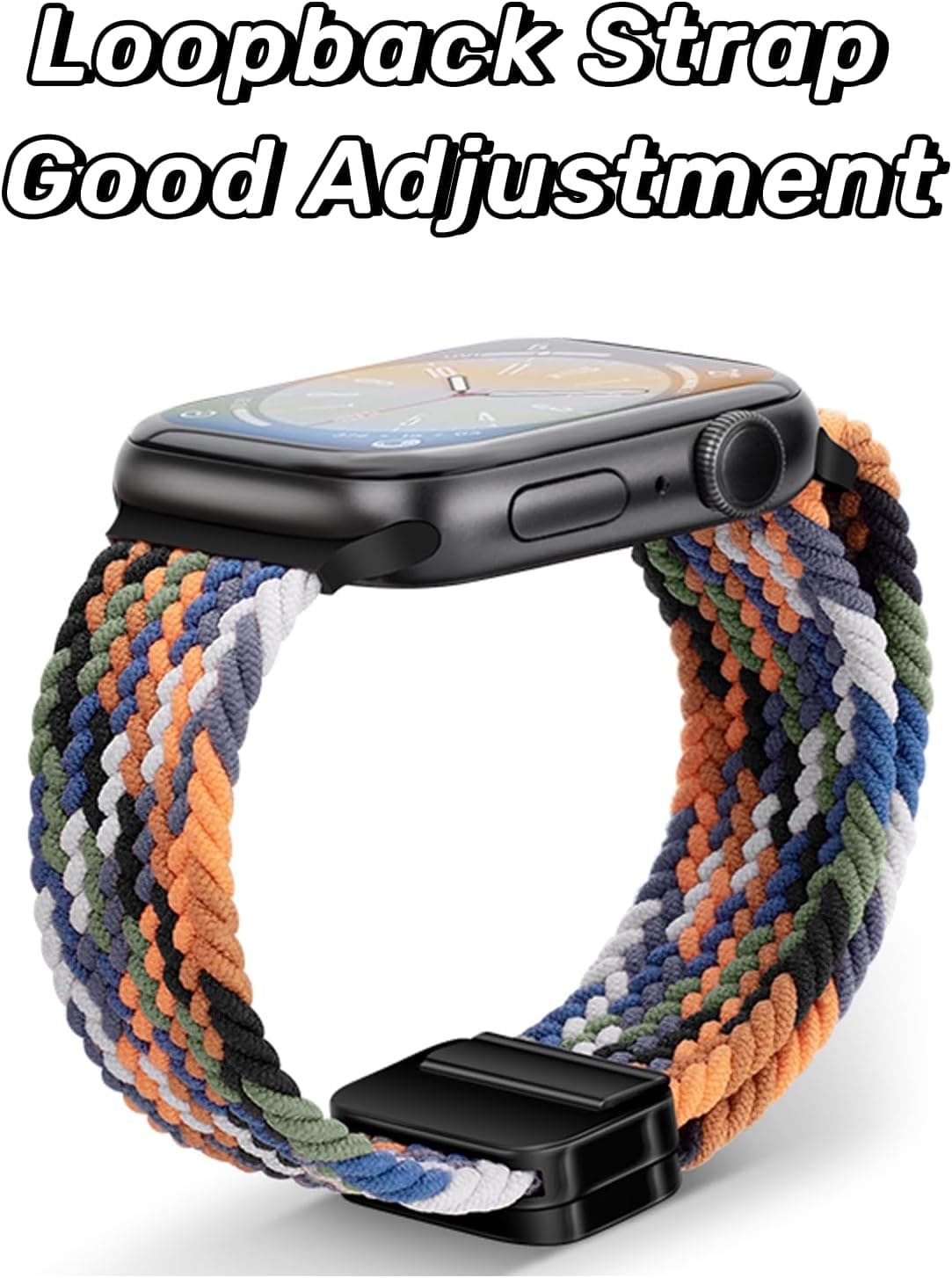 بند ساعت زنانه gratulatio نایلونی کشسان مغناطیسی سازگار با Apple Watch 40mm تا 49mm بند ساعت زنانه gratulatio نایلونی کشسان مغناطیسی سازگار با Apple Watch 40mm تا 49mm