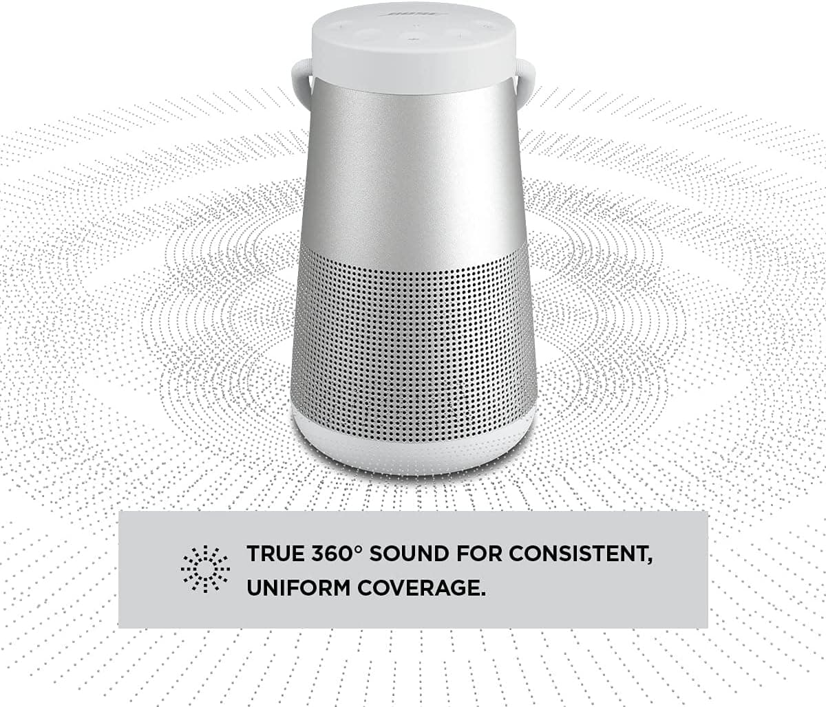 اسپیکر بلوتوثی Bose Soundlink Revolve Plus Ii نقرهای USB اسپیکر بلوتوثی Bose Soundlink Revolve Plus Ii نقرهای USB