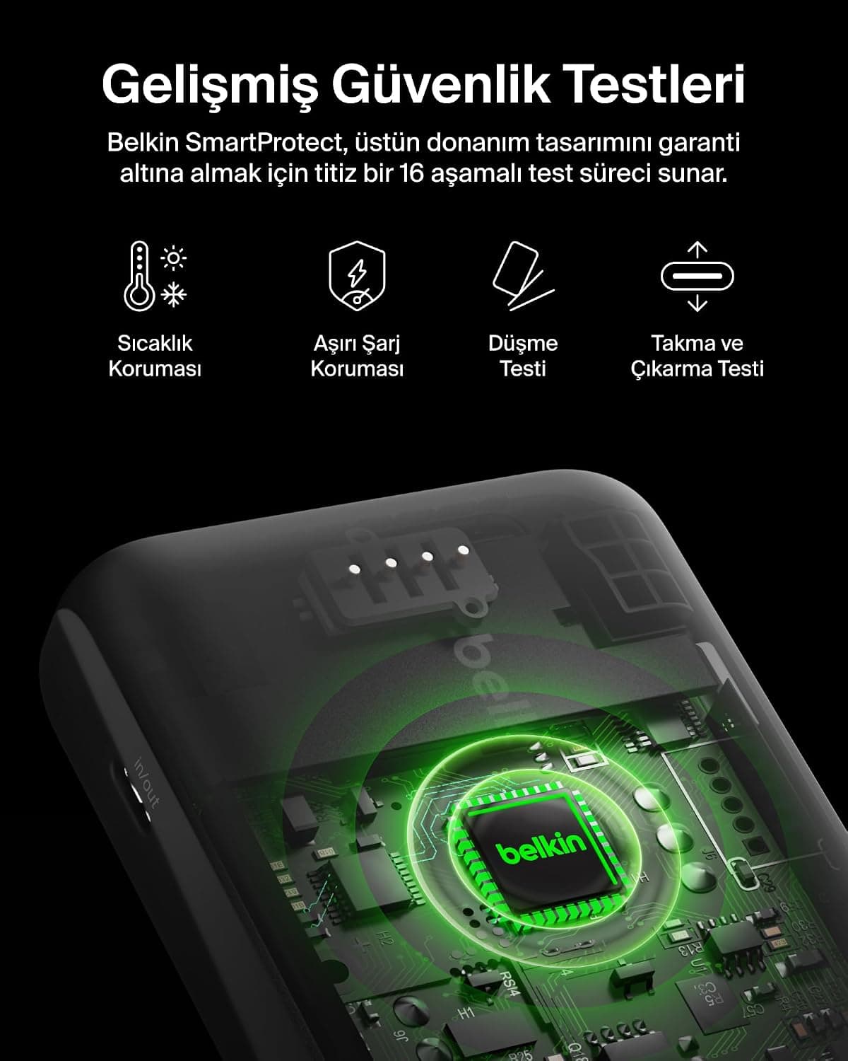 شارژر همراه Belkin 20K با کابل داخلی، شارژ سریع 30 W، USB-C، آبی شارژر همراه Belkin 20K با کابل داخلی، شارژ سریع 30 W، USB-C، آبی