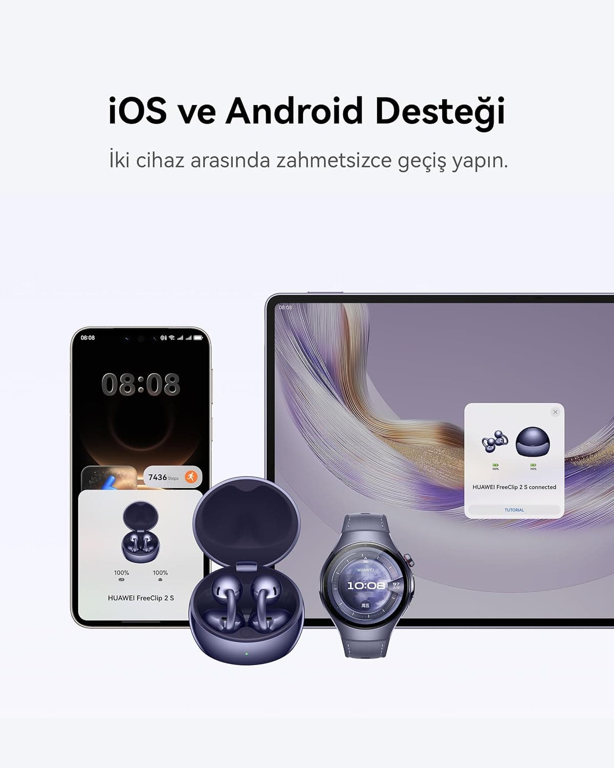 هدفون بیسیم HUAWEI با طراحی سبک مدل FreeClip 2 S هدفون بیسیم HUAWEI با طراحی سبک مدل FreeClip 2 S