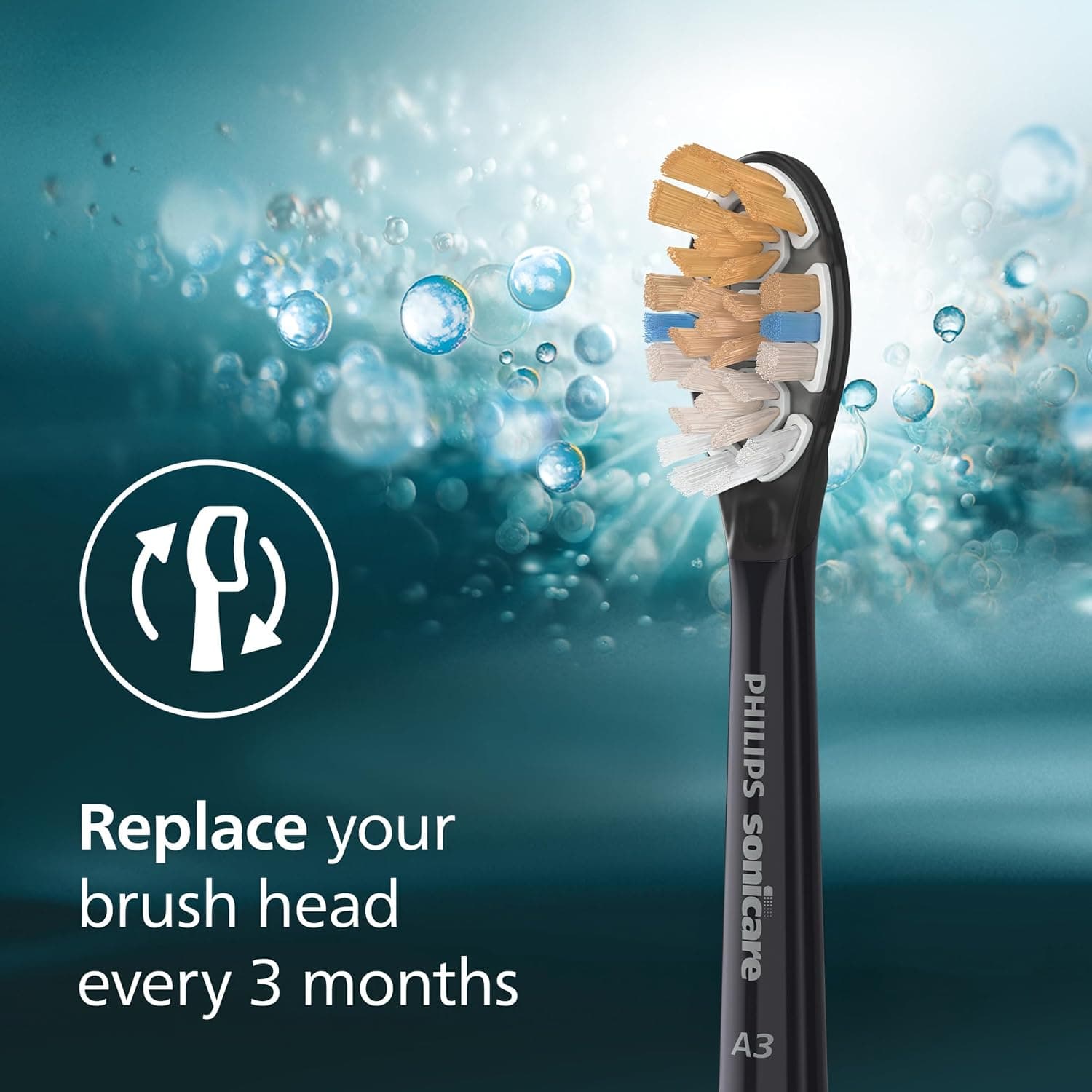 سری یدک اصلی مسواک برقی Philips Sonicare A3، 2 عدد، مشکی، مدل HX9092/95 سری یدک اصلی مسواک برقی Philips Sonicare A3، 2 عدد، مشکی، مدل HX9092/95