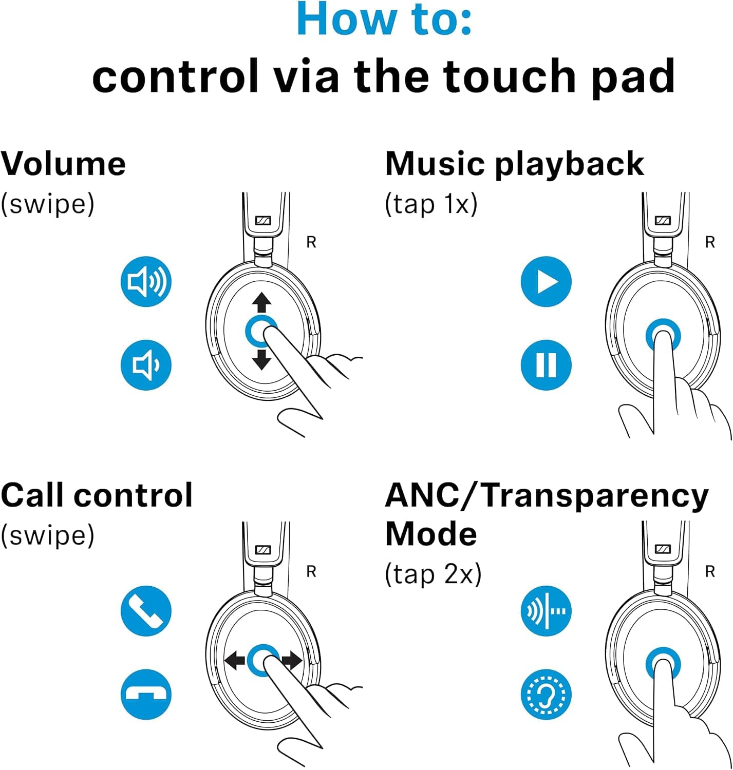 هدفون بیسیم Sennheiser ACCENTUM Plus مشکی با حذف نویز هیبریدی تطبیقی هدفون بیسیم Sennheiser ACCENTUM Plus مشکی با حذف نویز هیبریدی تطبیقی