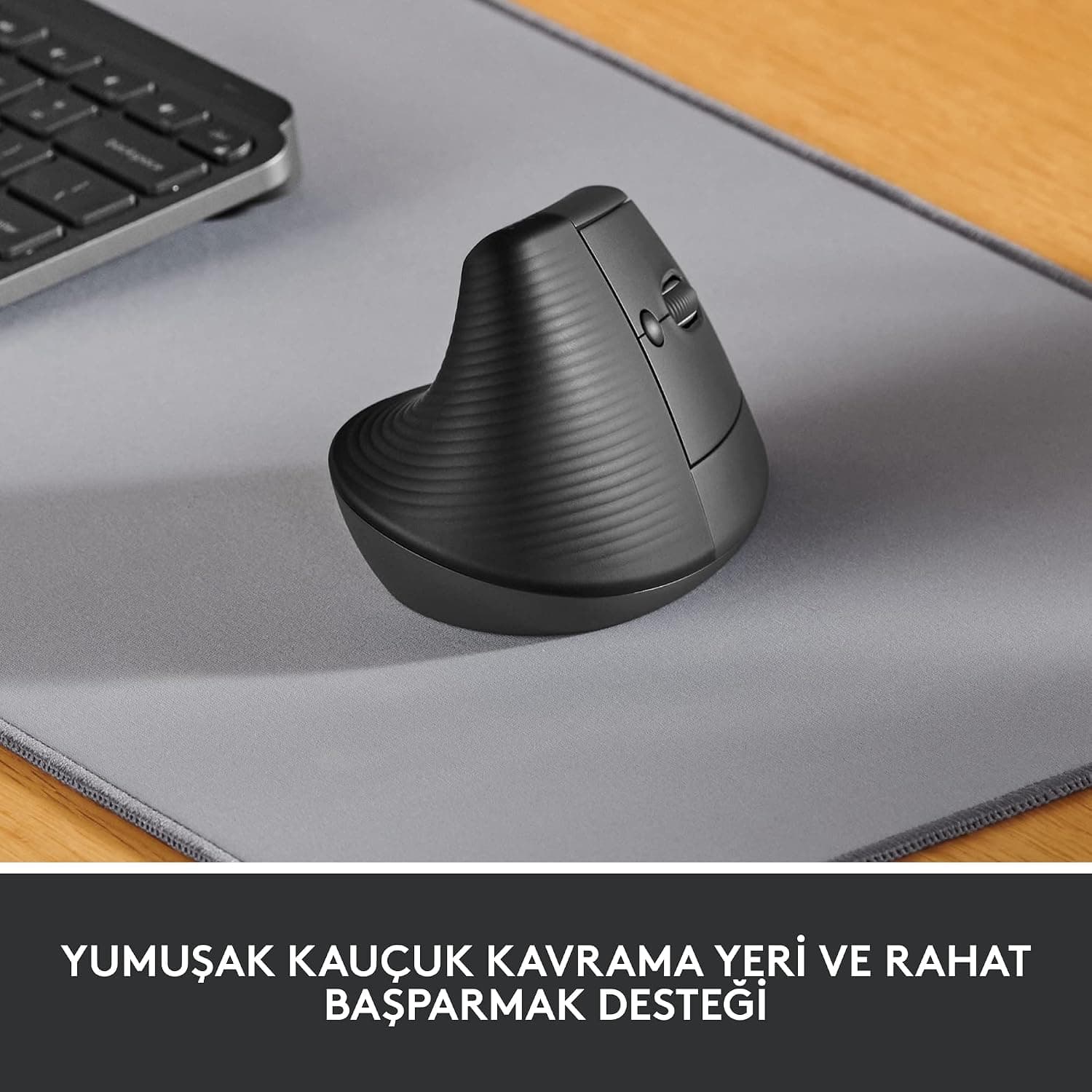 موس عمودی ارگونومیک بیسیم Logitech Lift برای دستهای کوچک و متوسط، 57°، 4000 DPI، مشکی موس عمودی ارگونومیک بیسیم Logitech Lift برای دستهای کوچک و متوسط، 57°، 4000 DPI، مشکی