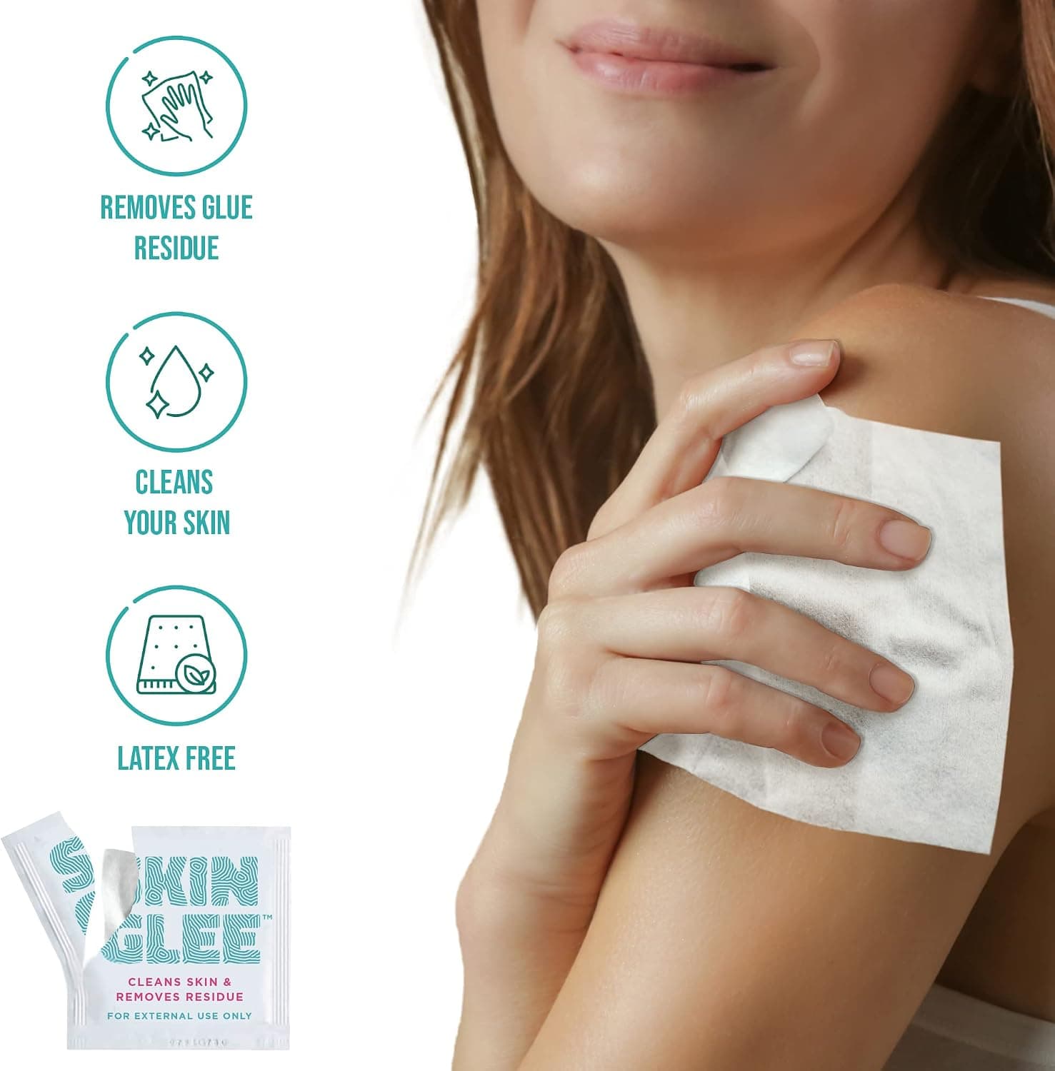دستمال الکلی پاککننده چسب پوست NOT JUST A PATCH ضدحساسیت مدل Skin Glee بسته 40 عددی دستمال الکلی پاککننده چسب پوست NOT JUST A PATCH ضدحساسیت مدل Skin Glee بسته 40 عددی
