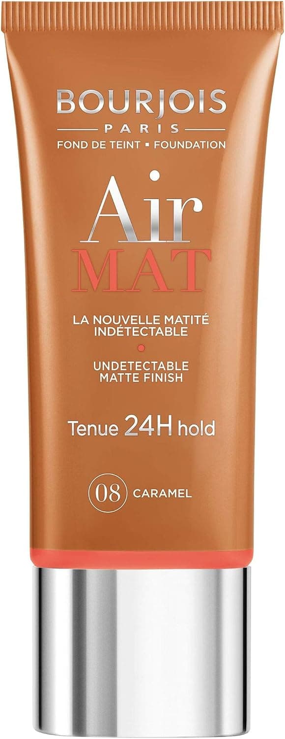 کرمپودر Bourjois Air Mat 24H رنگ 08 Caramel حجم 30 ML کرمپودر Bourjois Air Mat 24H رنگ 08 Caramel حجم 30 ML
