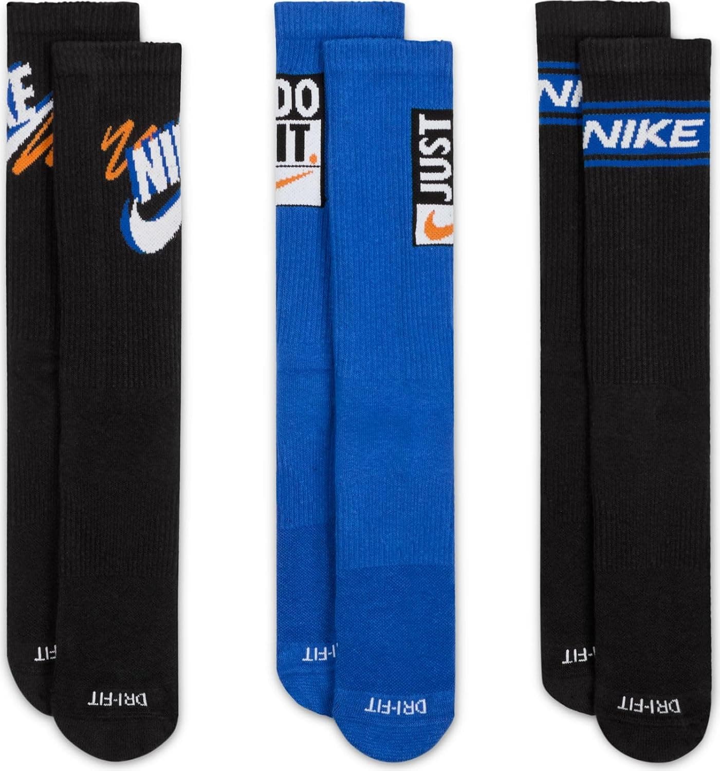 جوراب ساق بلند یونیسکس بزرگسال Nike مدل Everyday Plus بسته 3 جفتی جوراب ساق بلند یونیسکس بزرگسال Nike مدل Everyday Plus بسته 3 جفتی