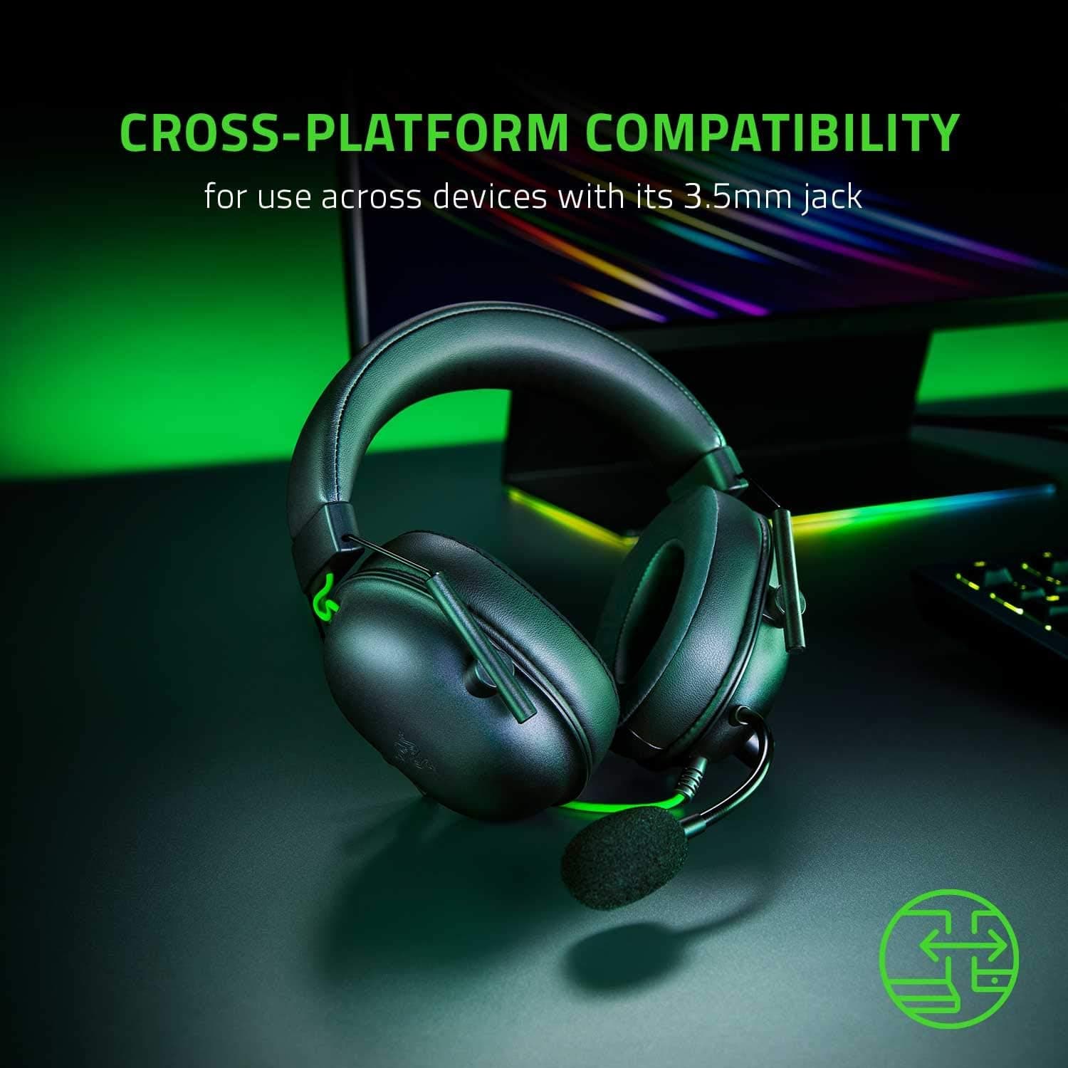 هدست گیمینگ Razer با صدای فراگیر 7.1 و درایورهای 50mm مدل BlackShark V2 X مشکی کلاسیک هدست گیمینگ Razer با صدای فراگیر 7.1 و درایورهای 50mm مدل BlackShark V2 X مشکی کلاسیک