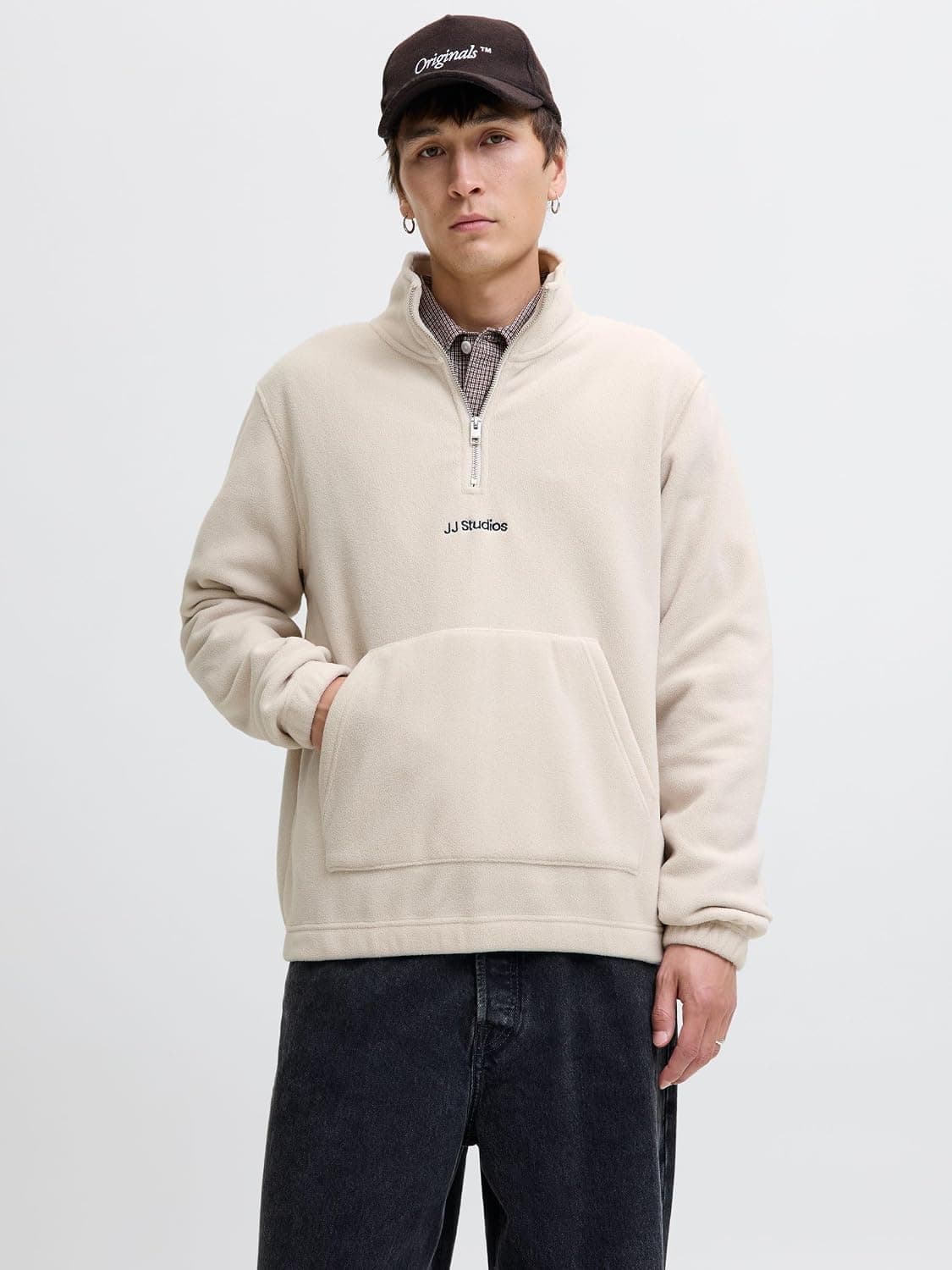 سوئیشرت مردانه JACK & JONES نیم زیپ مدل Soho 12279680 سوئیشرت مردانه JACK & JONES نیم زیپ مدل Soho 12279680