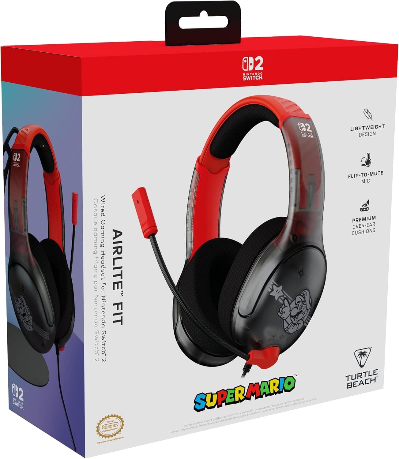 هدست Turtle Beach Airlite Fit NS Mario Star (Switch 2) هدست Turtle Beach Airlite Fit NS Mario Star (Switch 2)