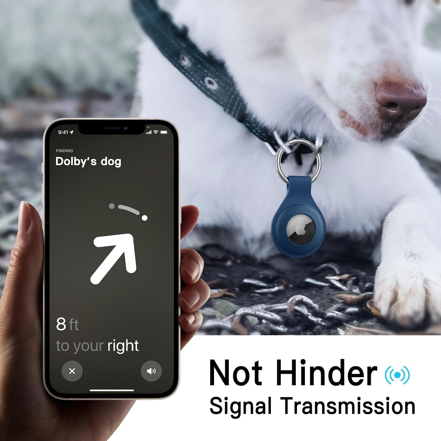 قاب سیلیکونی JETech برای AirTag 2/1، مشکی/سفید/سرمهای/قرمز قاب سیلیکونی JETech برای AirTag 2/1، مشکی/سفید/سرمهای/قرمز