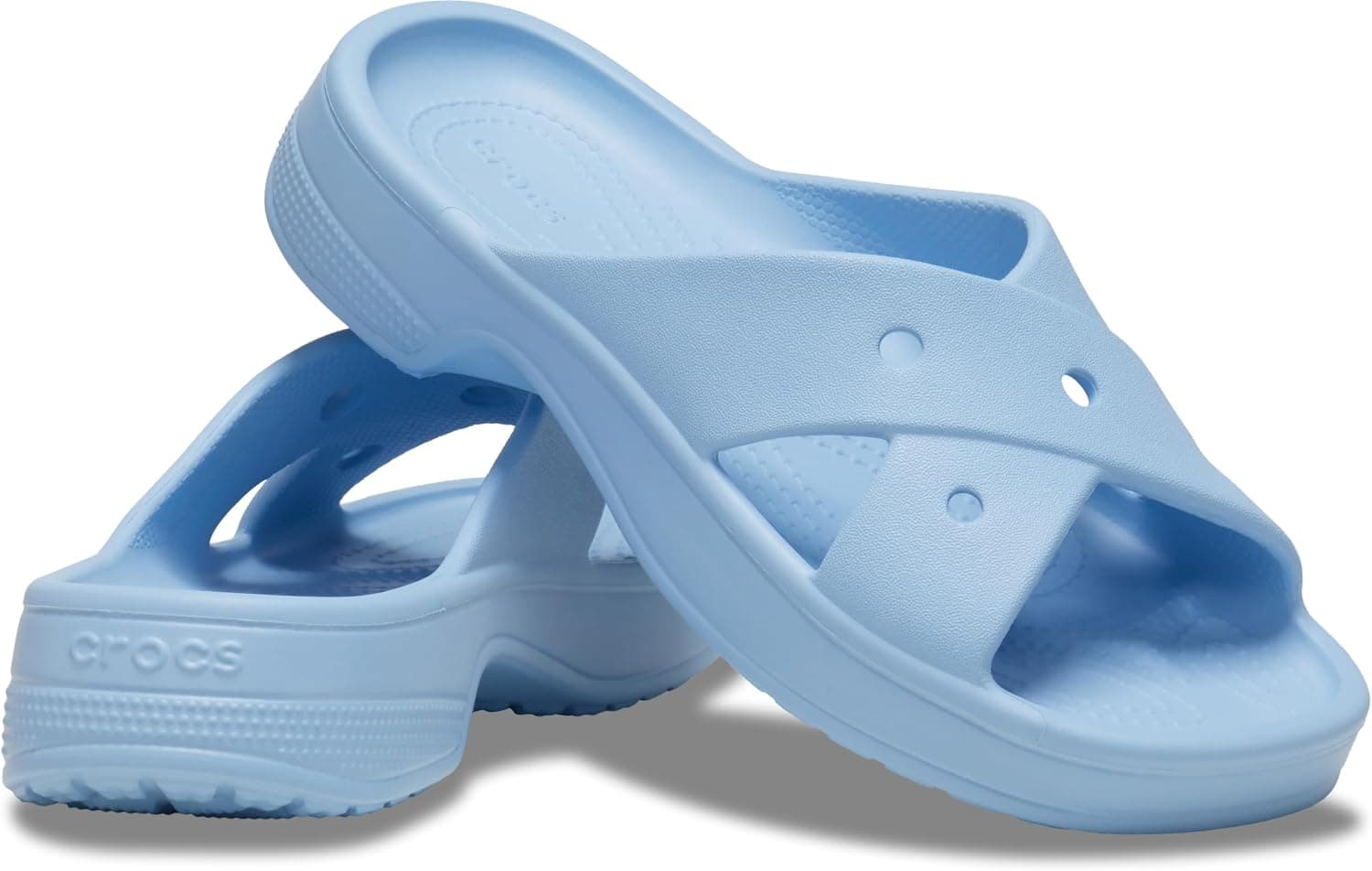 صندل اسلاید زنانه Crocs بند ضربدری مدل Cl صندل اسلاید زنانه Crocs بند ضربدری مدل Cl