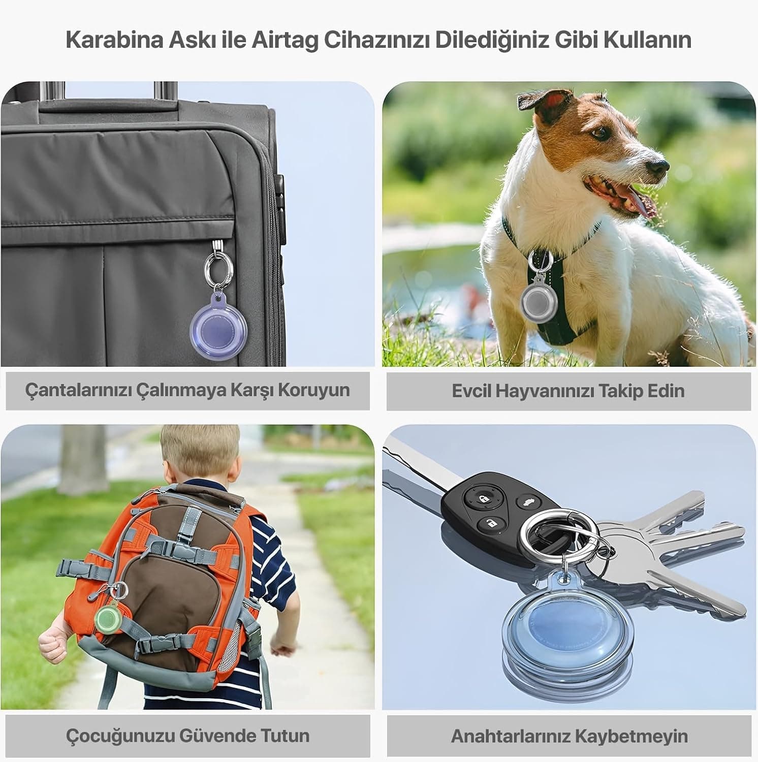 کاور سیلیکونی Minesk ضدآب شفاف AirTag به همراه جاکلیدی 4 عددی کاور سیلیکونی Minesk ضدآب شفاف AirTag به همراه جاکلیدی 4 عددی