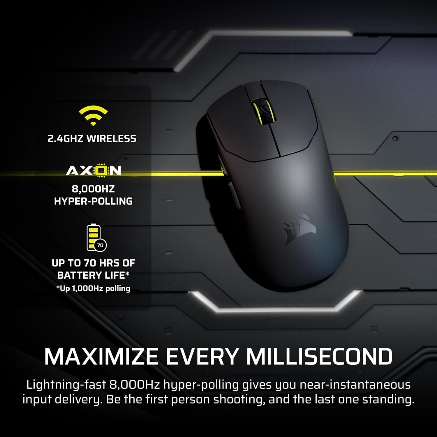 ماوس گیمینگ بیسیم Corsair مدل Sabre v2 PRO فوق سبک سفید ماوس گیمینگ بیسیم Corsair مدل Sabre v2 PRO فوق سبک سفید