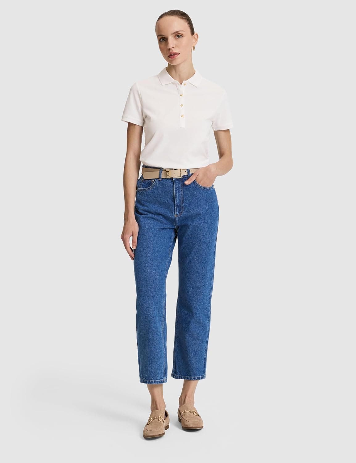 تیشرت زنانه Pierre Cardin سفید بیسیک مدل 50325456-VR013 تیشرت زنانه Pierre Cardin سفید بیسیک مدل 50325456-VR013