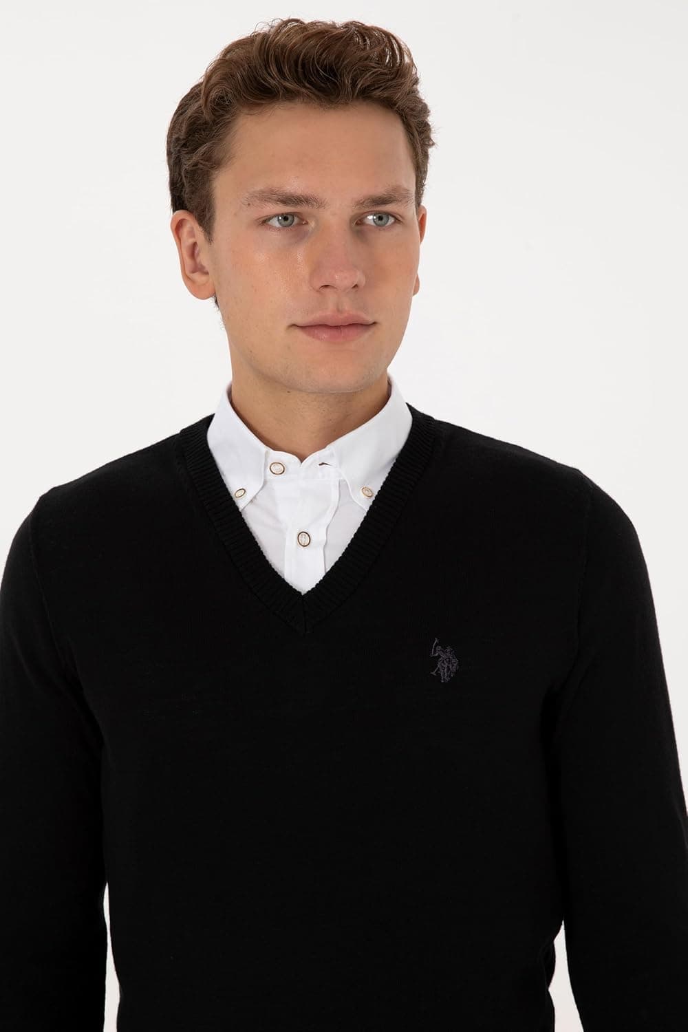 پلیور مردانه U.S. Polo Assn. مشکی مدل 50313662-VR046 پلیور مردانه U.S. Polo Assn. مشکی مدل 50313662-VR046