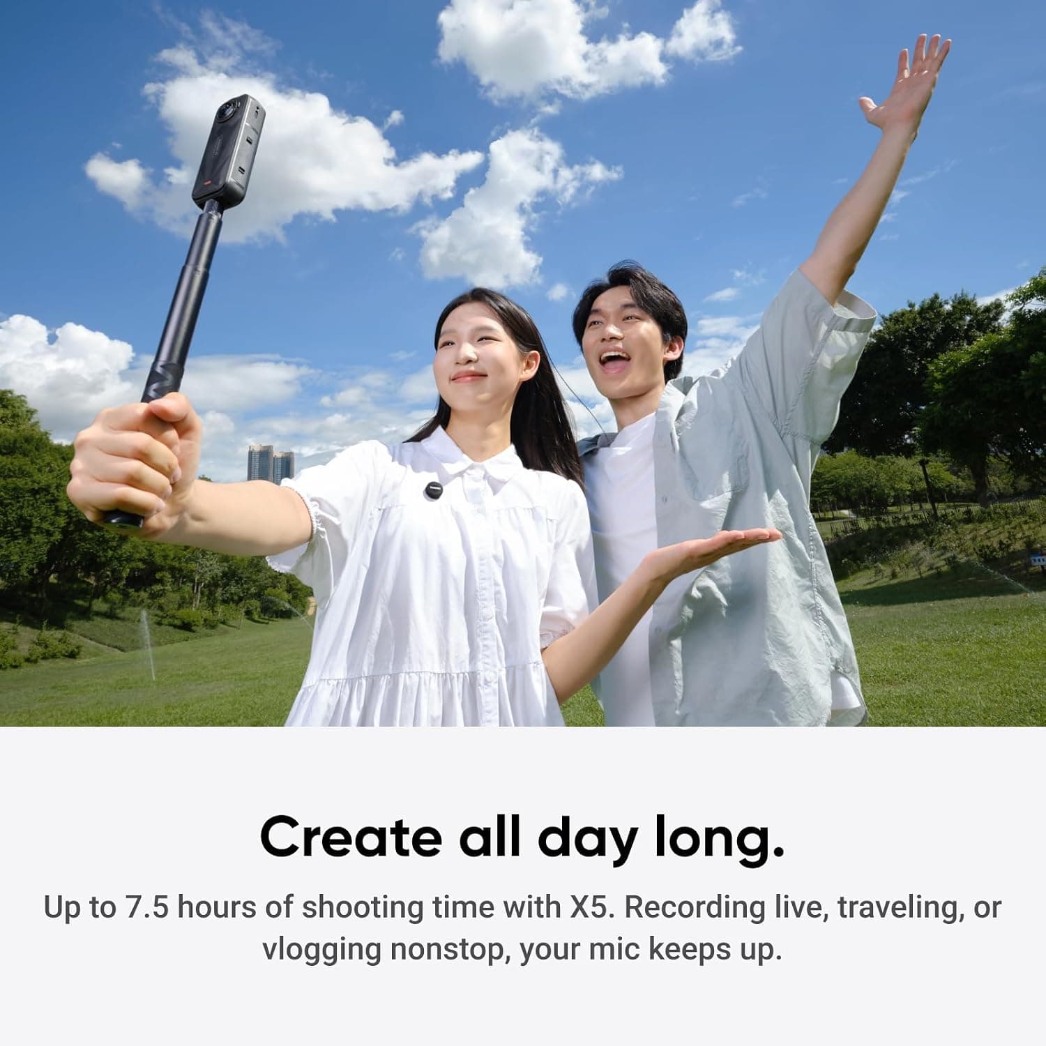 میکروفون یقهای بیسیم فرستنده Insta360 فوقسبک مدل Mic Air میکروفون یقهای بیسیم فرستنده Insta360 فوقسبک مدل Mic Air